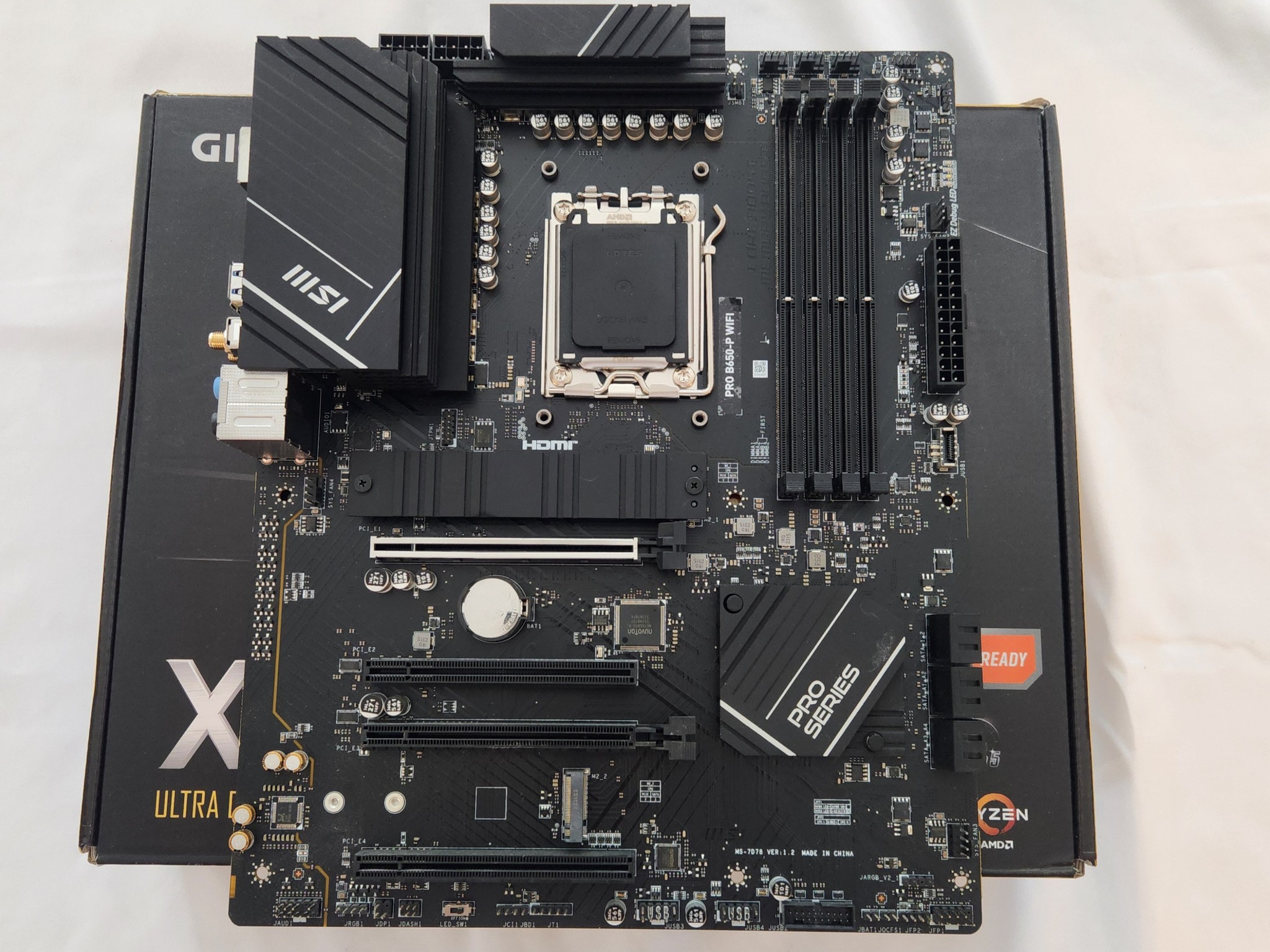 MSI PRO B650-P WIFI 6E AM5 ATX AMD Motherboard DDR5