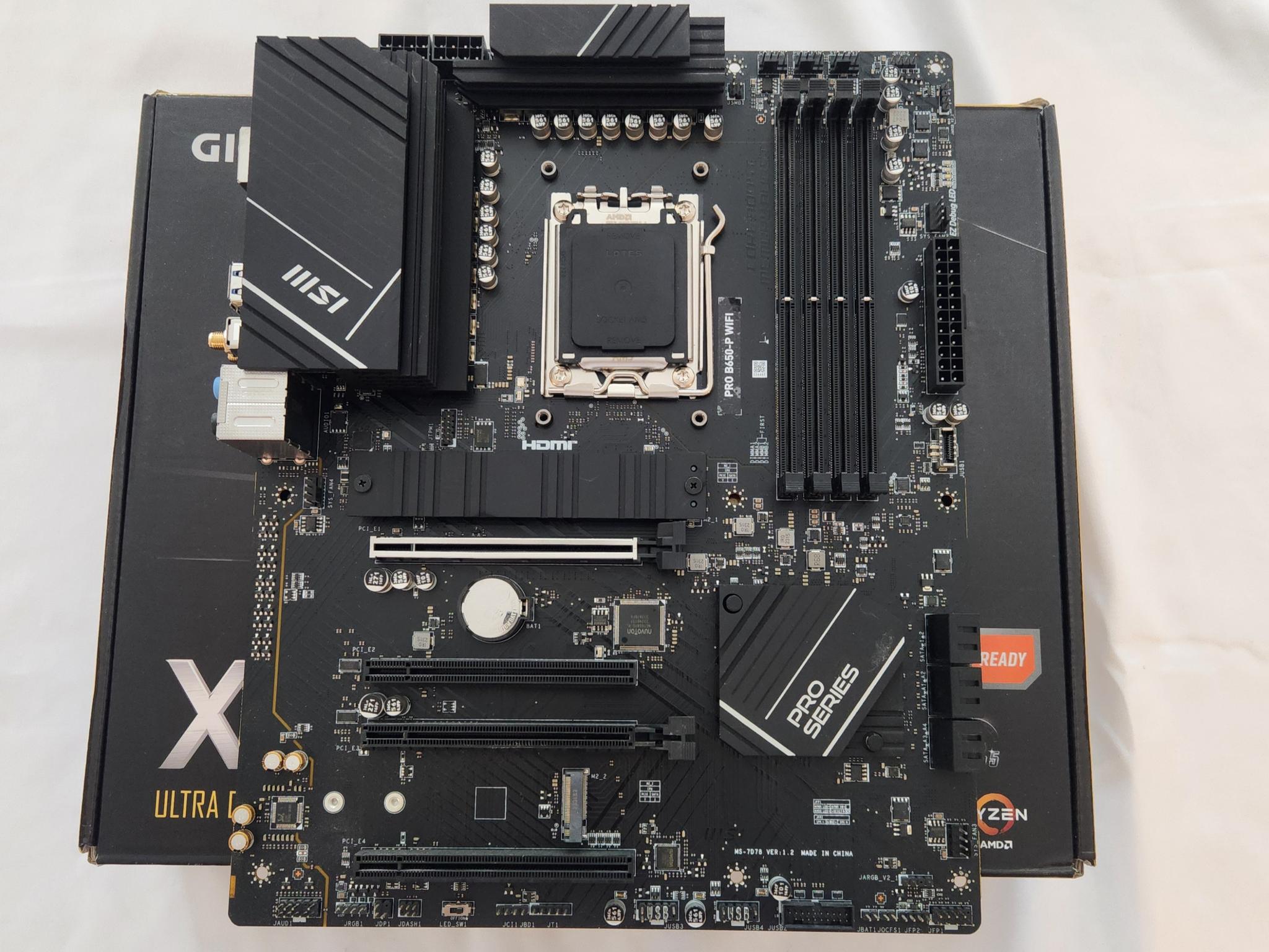 MSI PRO B650-P WIFI 6E AM5 ATX AMD Motherboard DDR5