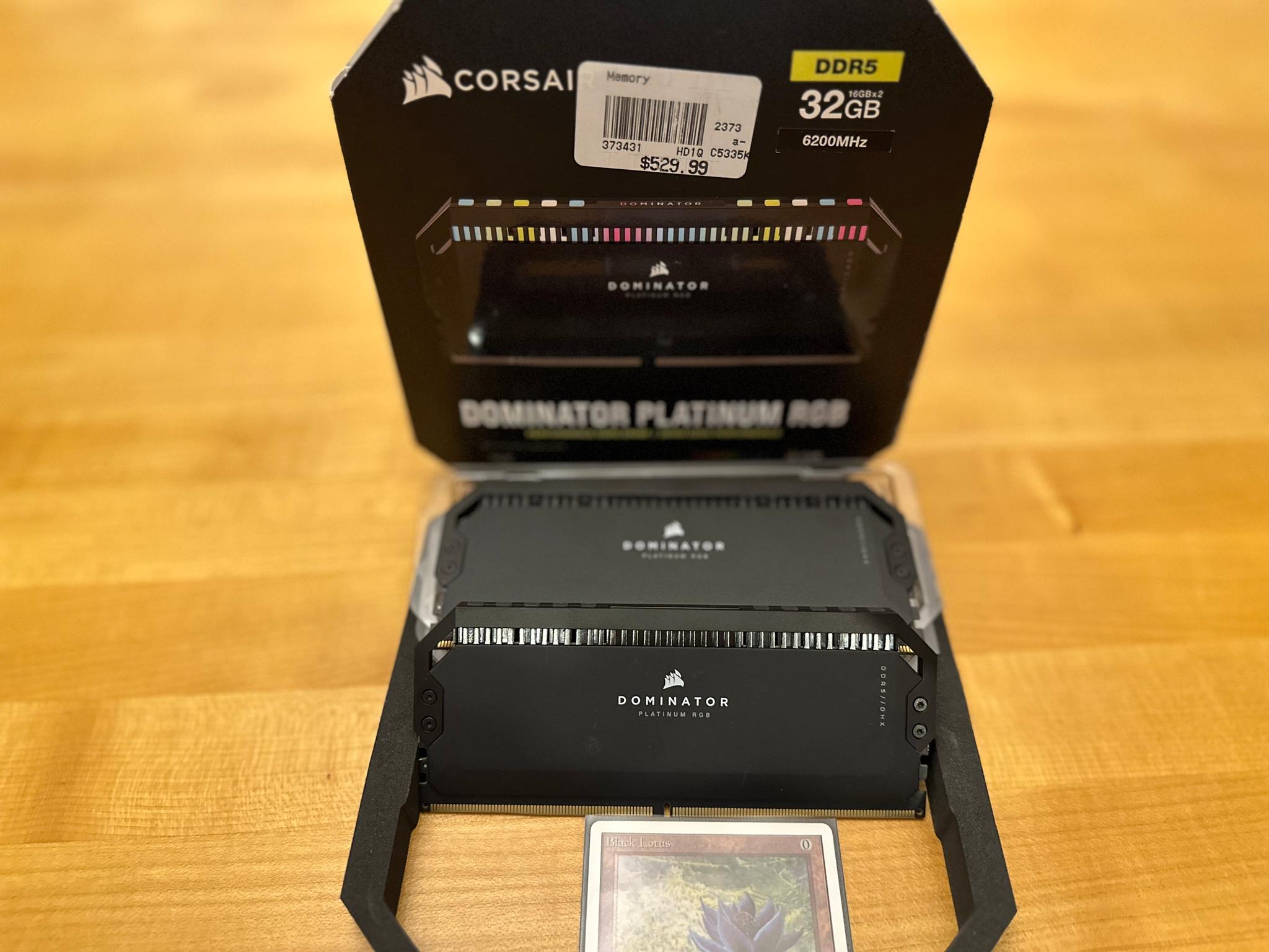 Corsair Dominator Platinum 2x16gb DDR5 6200cl36