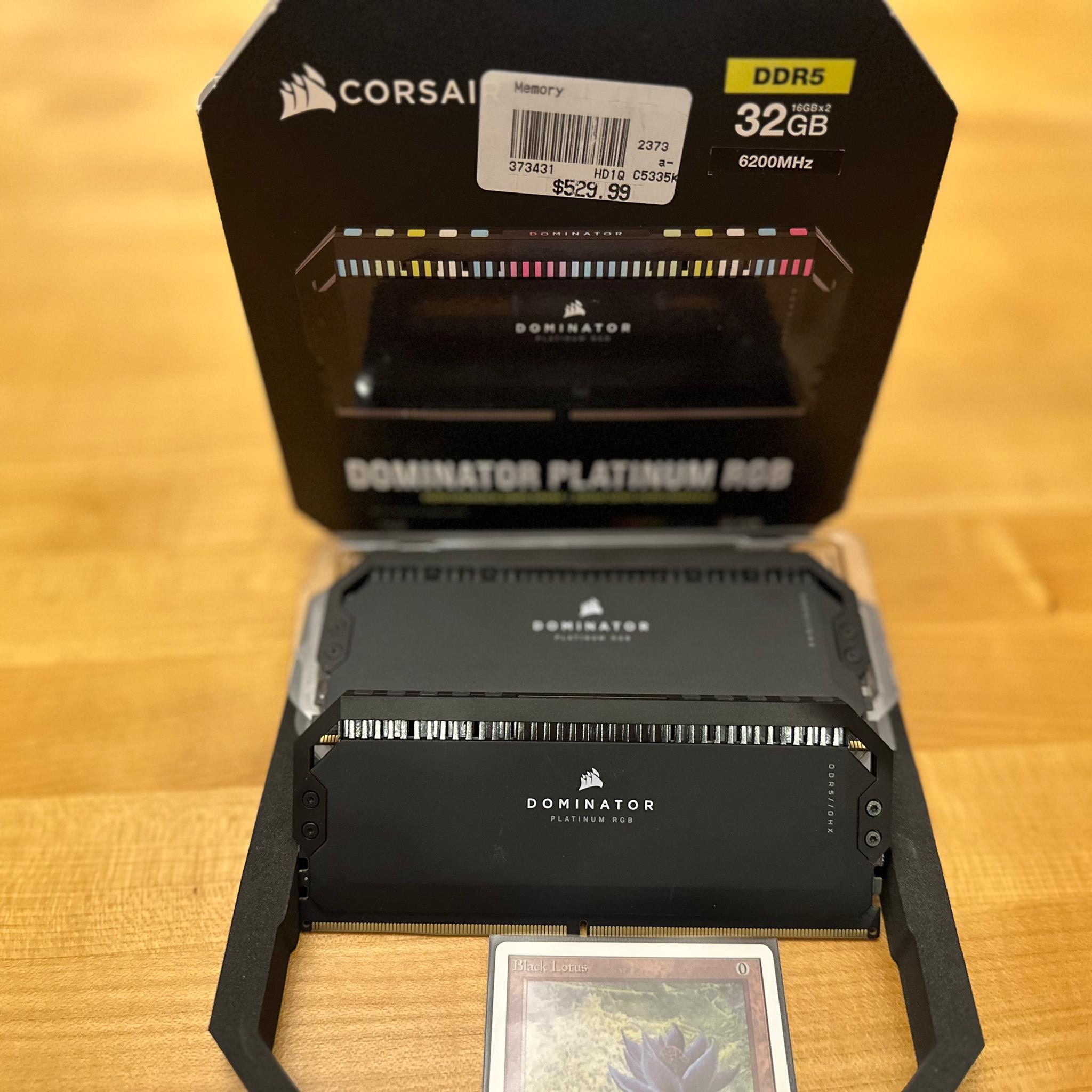 Corsair Dominator Platinum 2x16gb DDR5 6200cl36