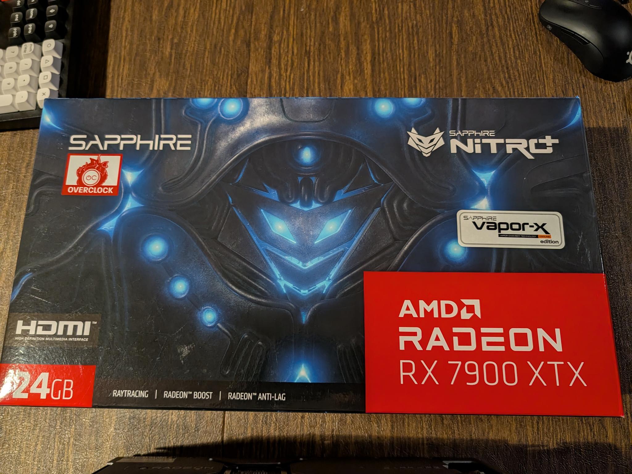 SAPPHIRE NITRO+ AMD Radeon RX 7900 XTX Gaming OC Vapor-X 24GB GDDR6 GPU