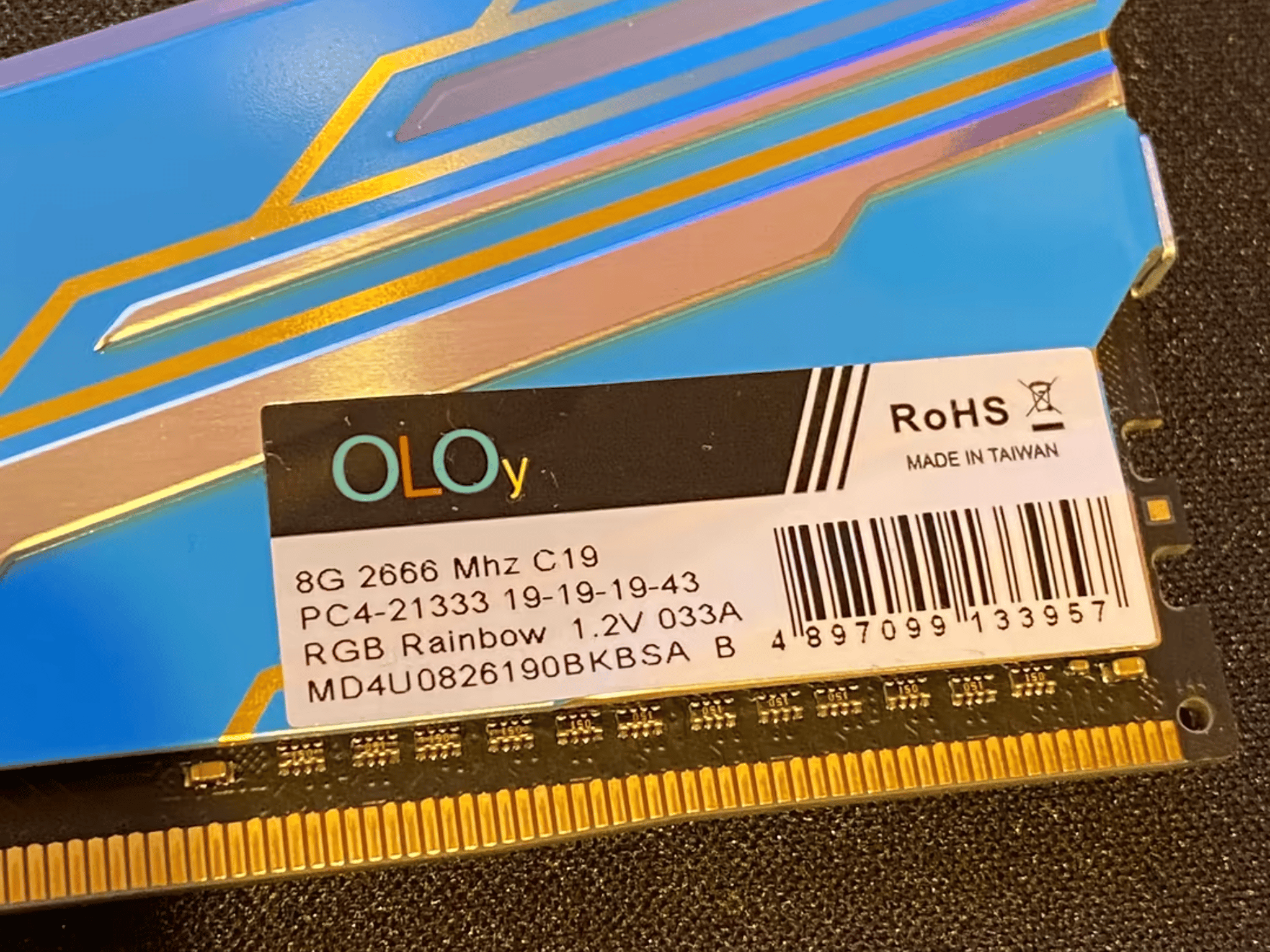 Warhawk Blue 32GB (4 x 8GB) DDR4-2666 RAM -RGB