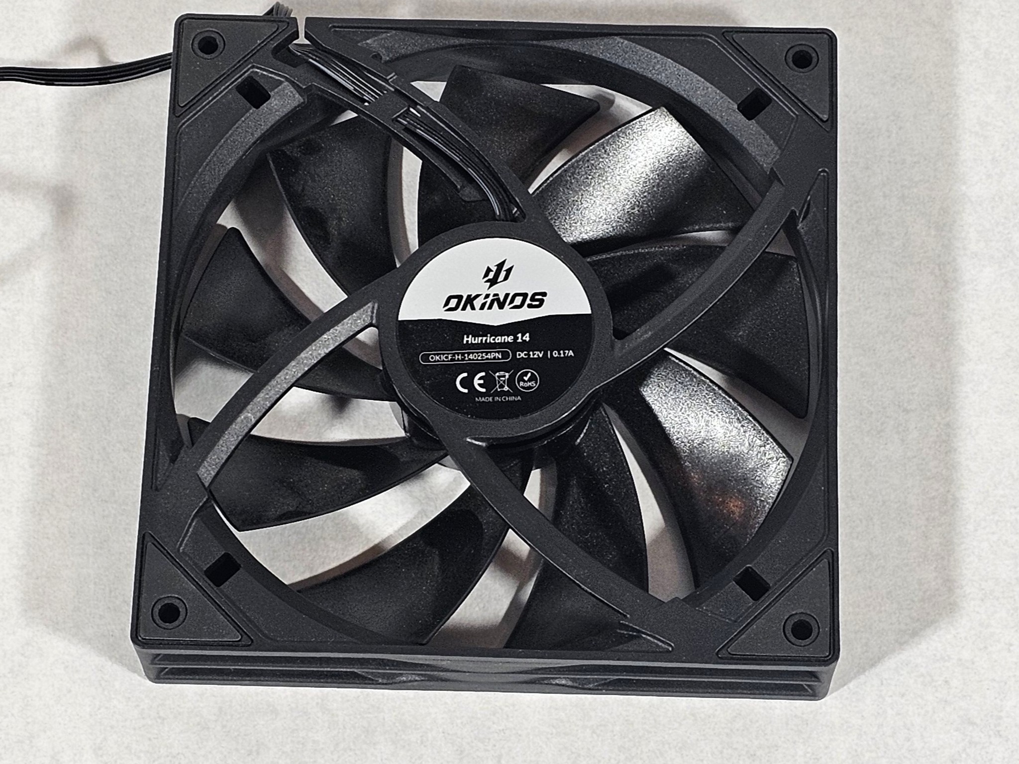 Box of (5) 140mm Okinos PC Fans Lot