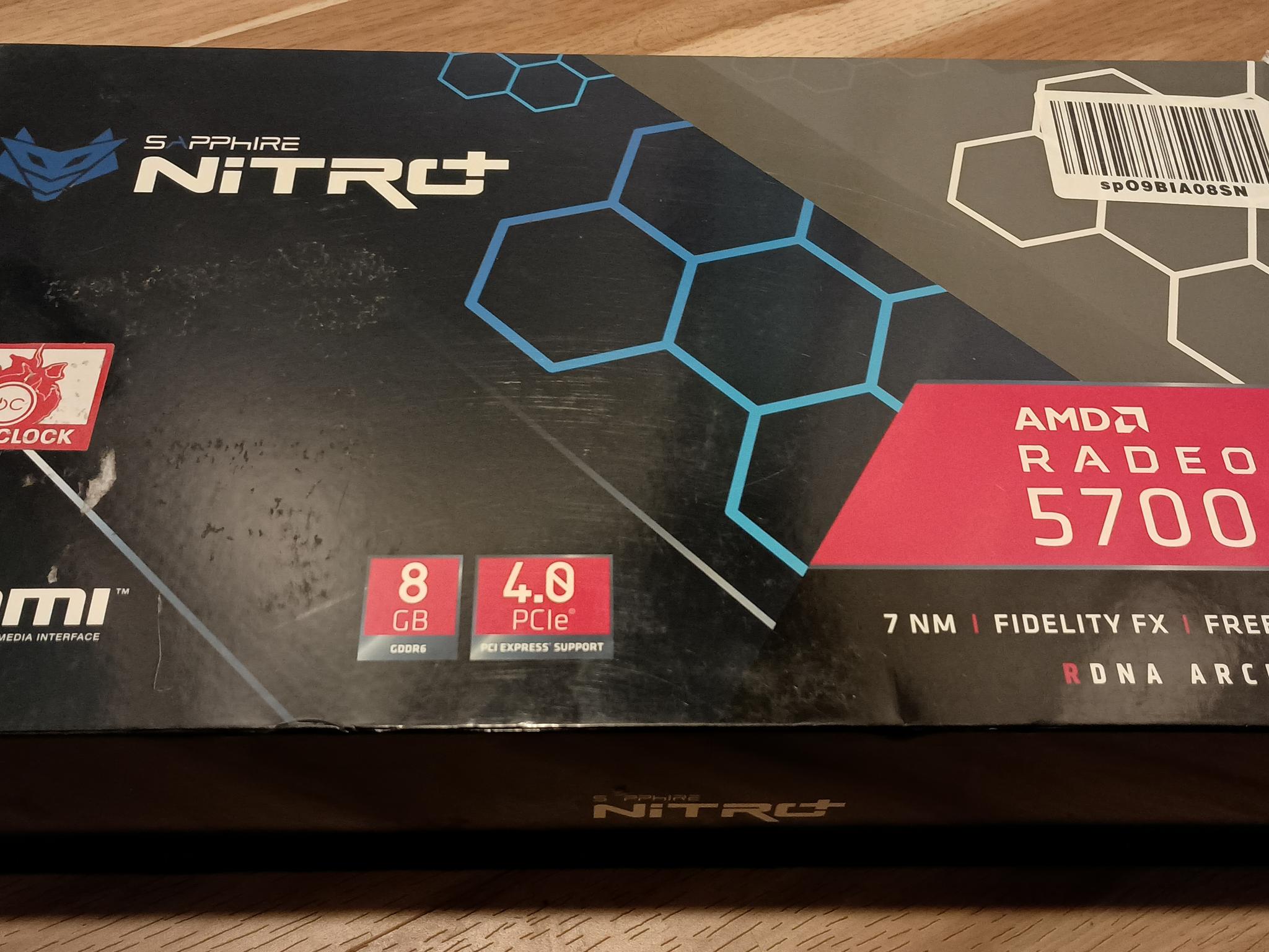 RX 5700 XT 8GB, Sapphire Nitro+ GPU