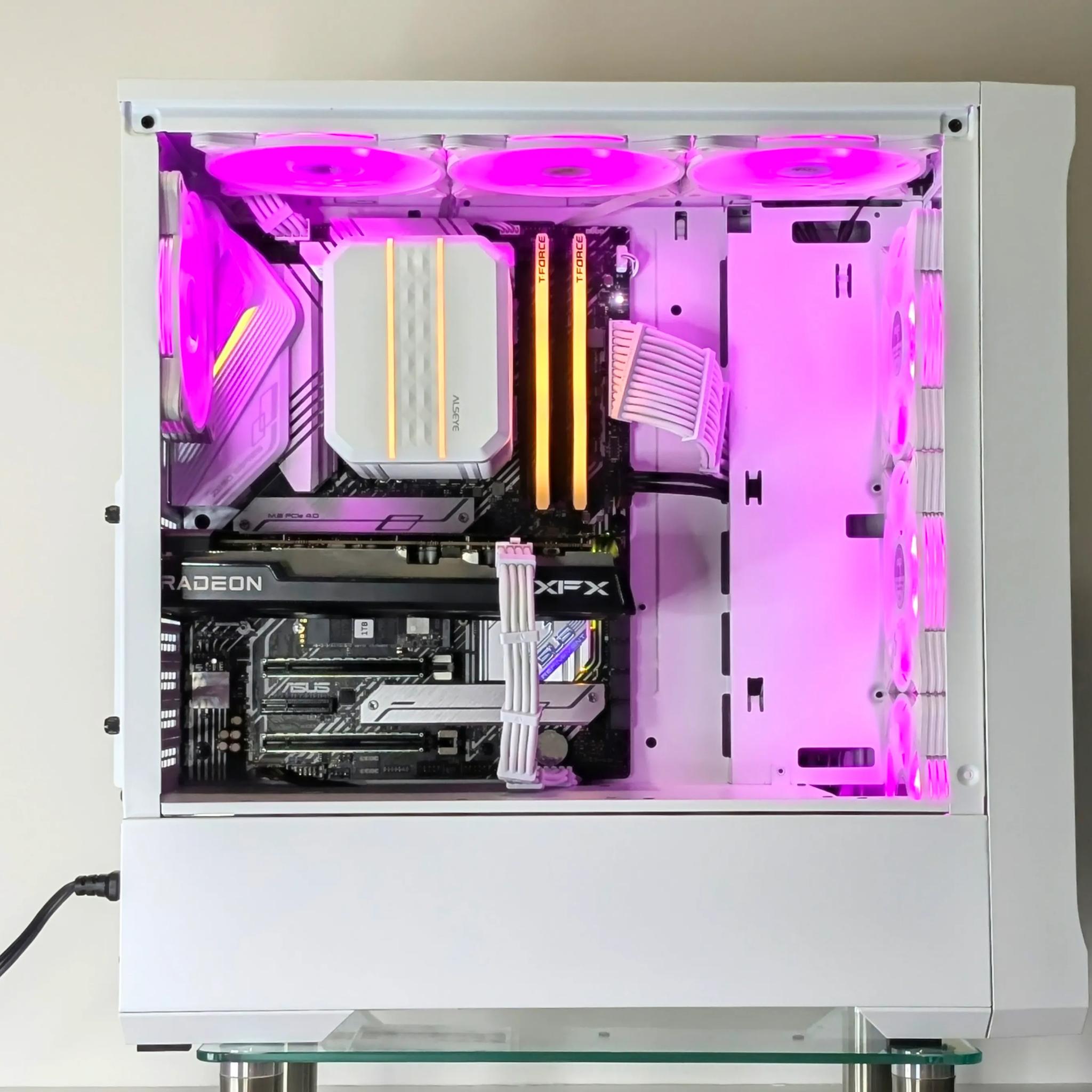 1080p-1440p Powerhouse🤍🪵RX 7600⚪️Intel 11th Gen I5⚪️ASUS Prime Z590 Series⚪️Windows 11 Home