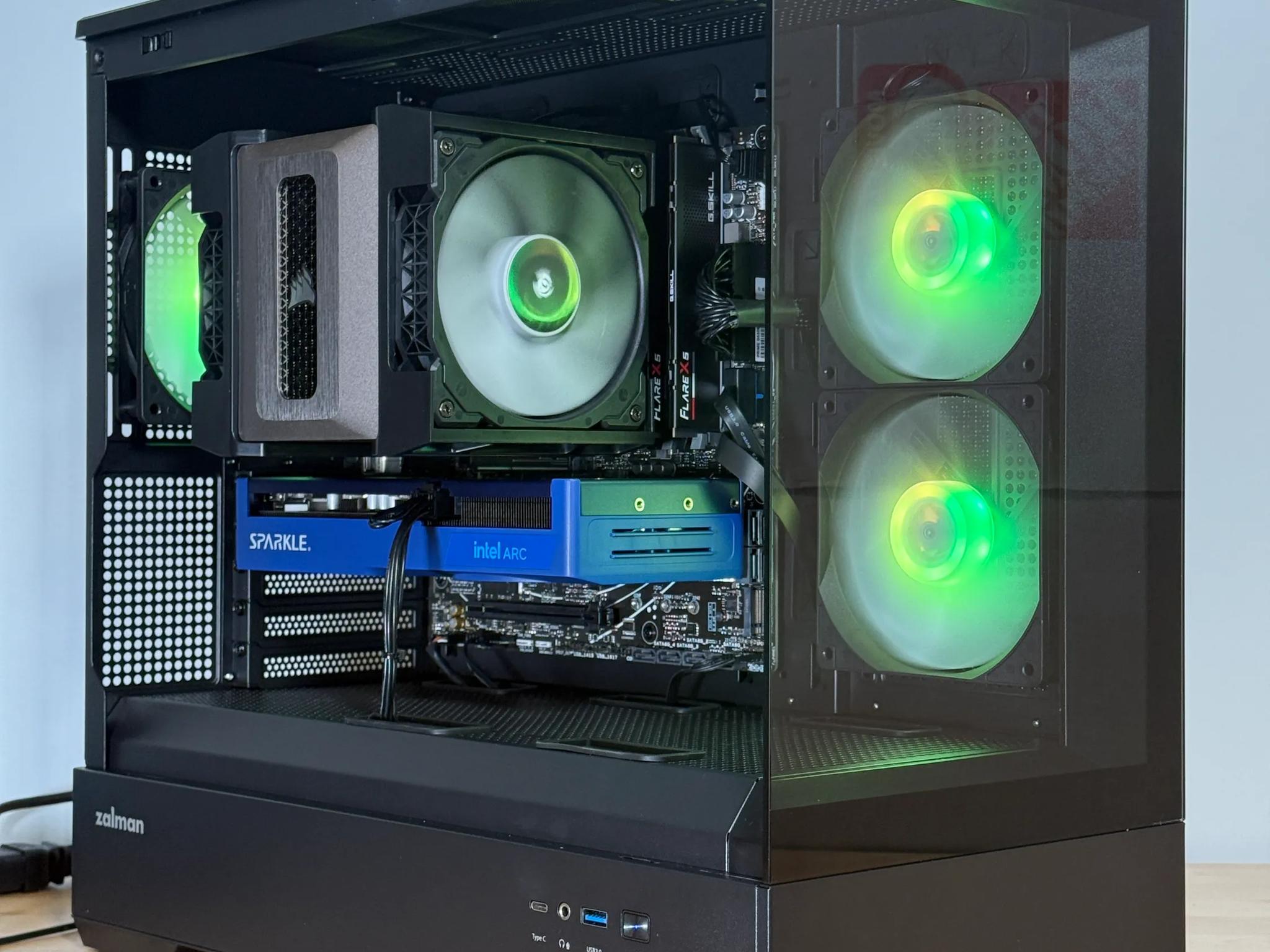 Intel Arc b570 Ryzen 7600 Gaming PC