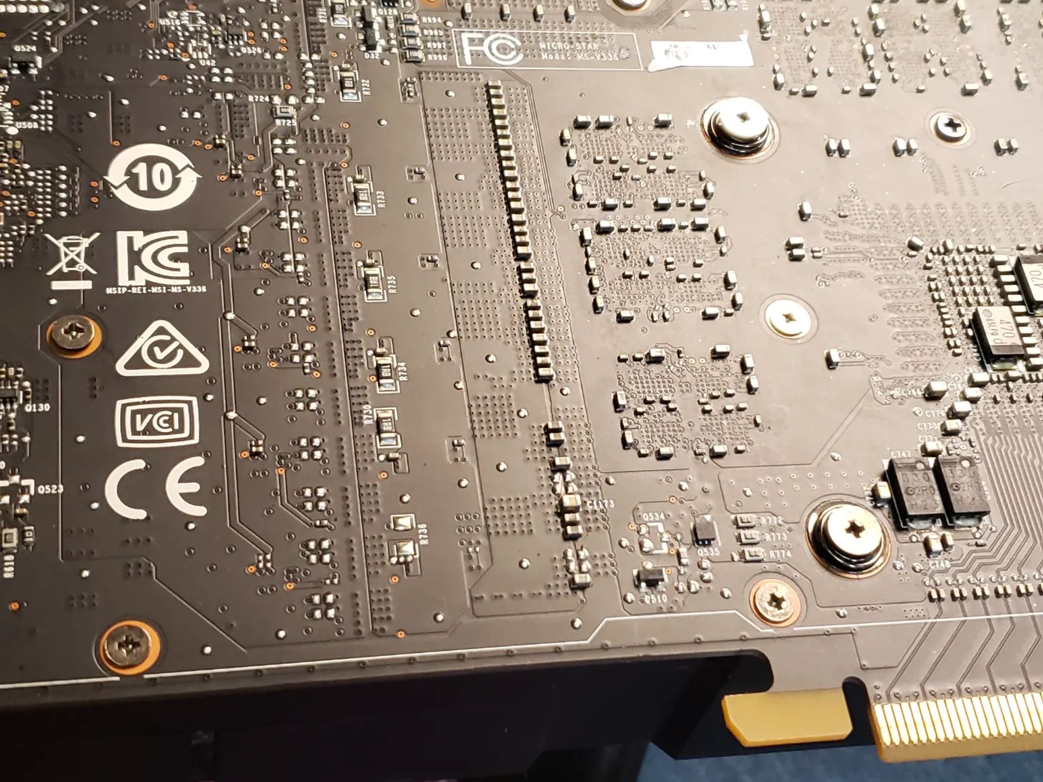 MSi GTX 1080 8gb OC Aero graphics card