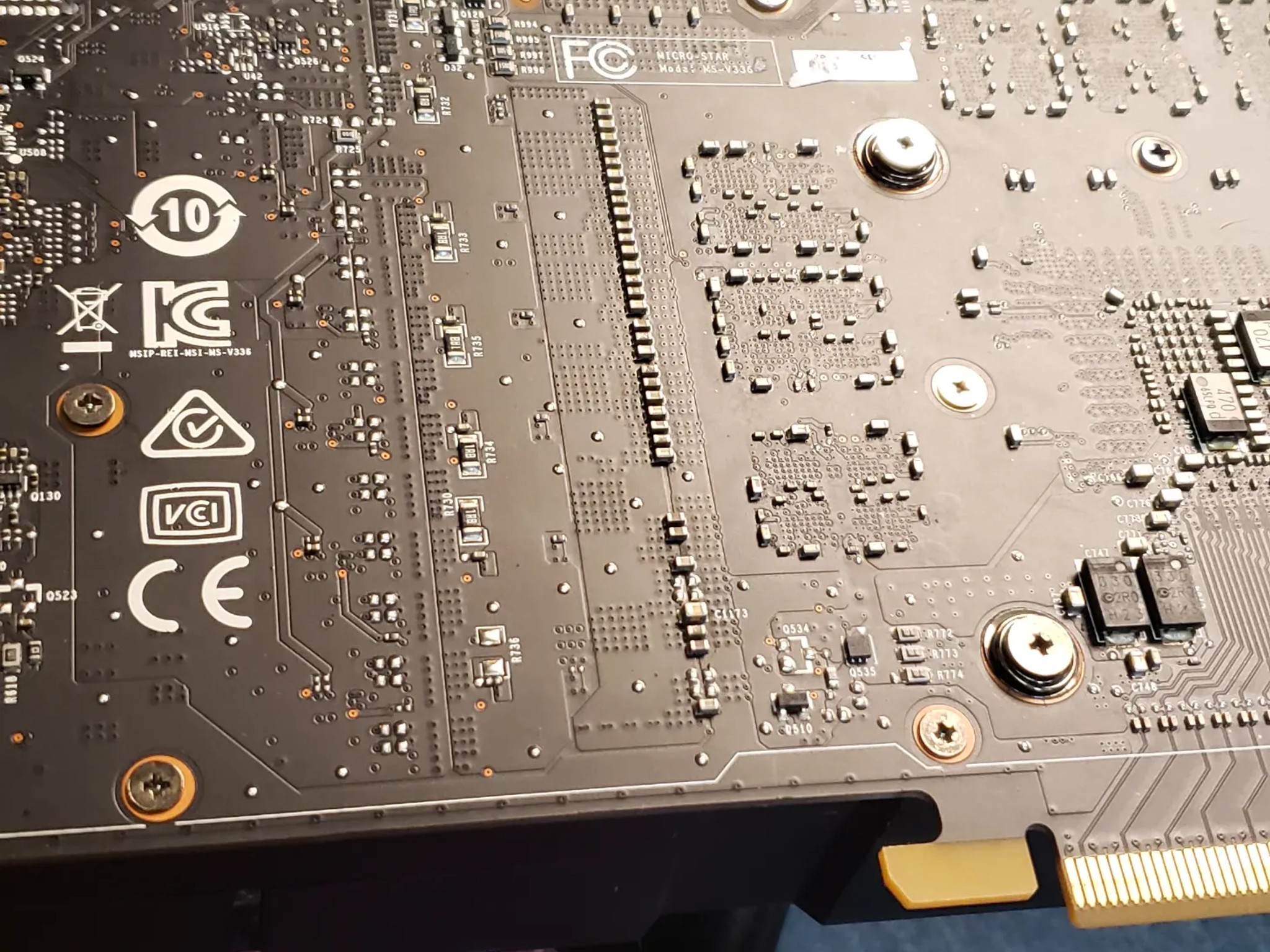 MSi GTX 1080 8gb OC Aero graphics card
