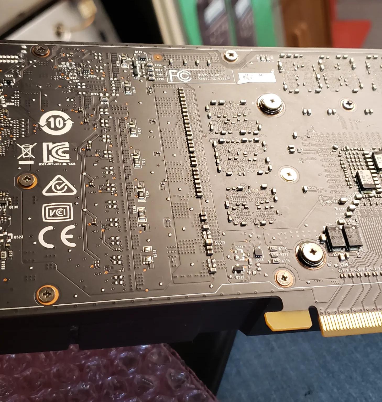 MSi GTX 1080 8gb OC Aero graphics card