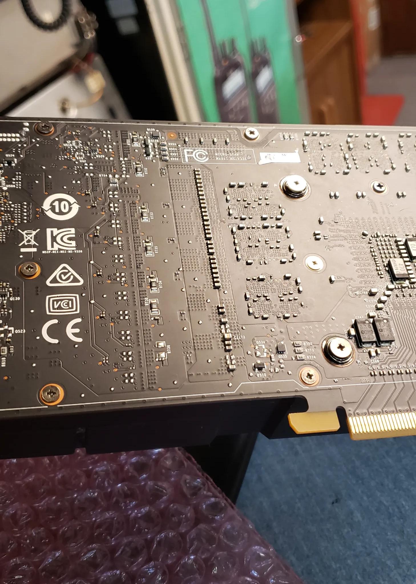 MSi GTX 1080 8gb OC Aero graphics card