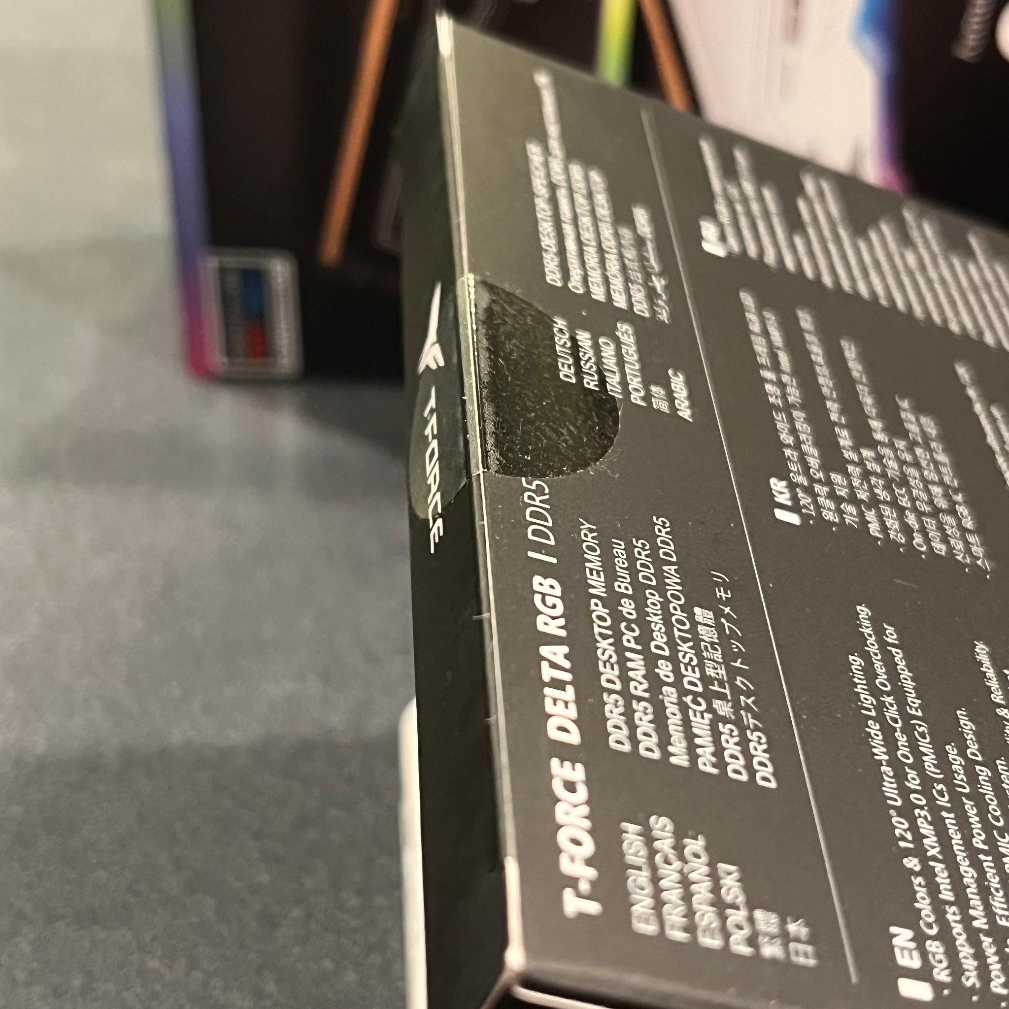 New BLACK T-FORCE RGB DDR5 16GB (2x8GB) 6000MHz - Sealed