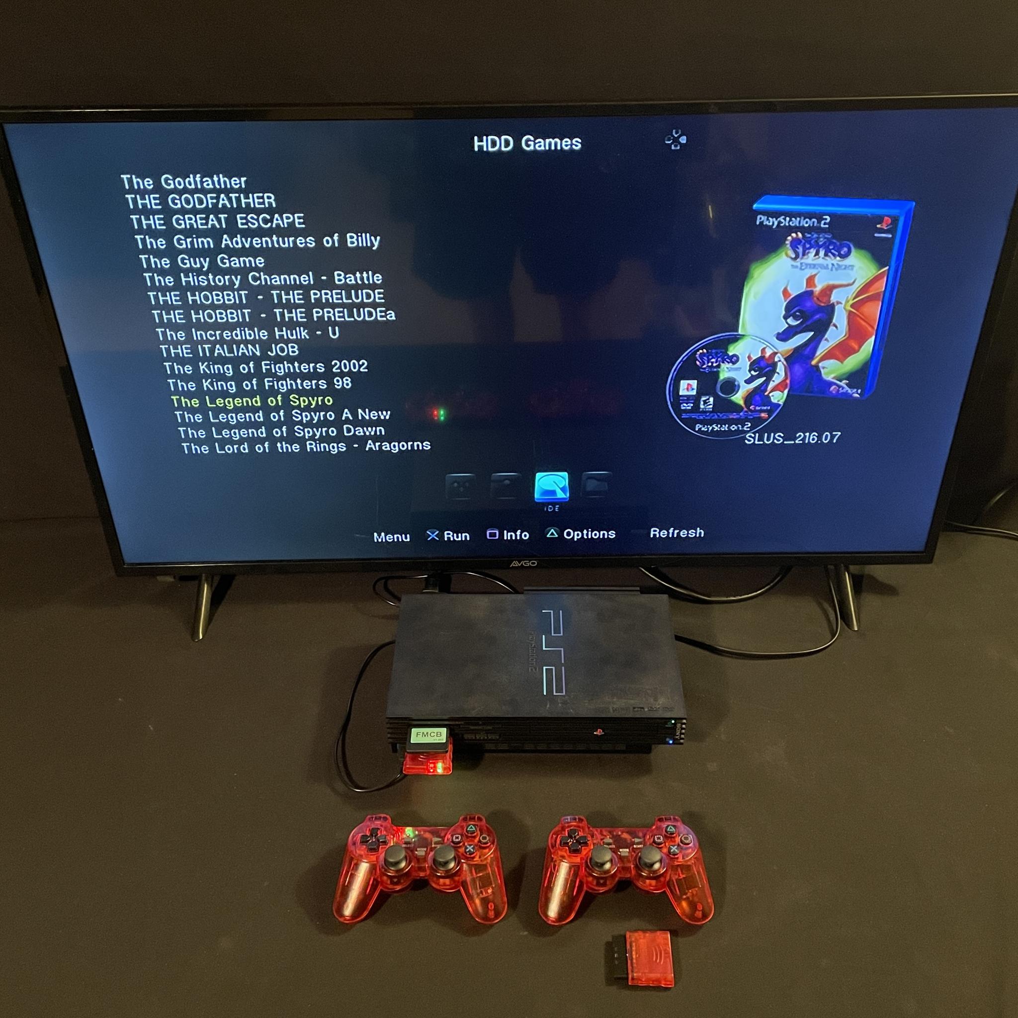 Playstation 2 Ps2 4TB Drive, 2 Wireless Controllers, Games, Hdmi Accessories