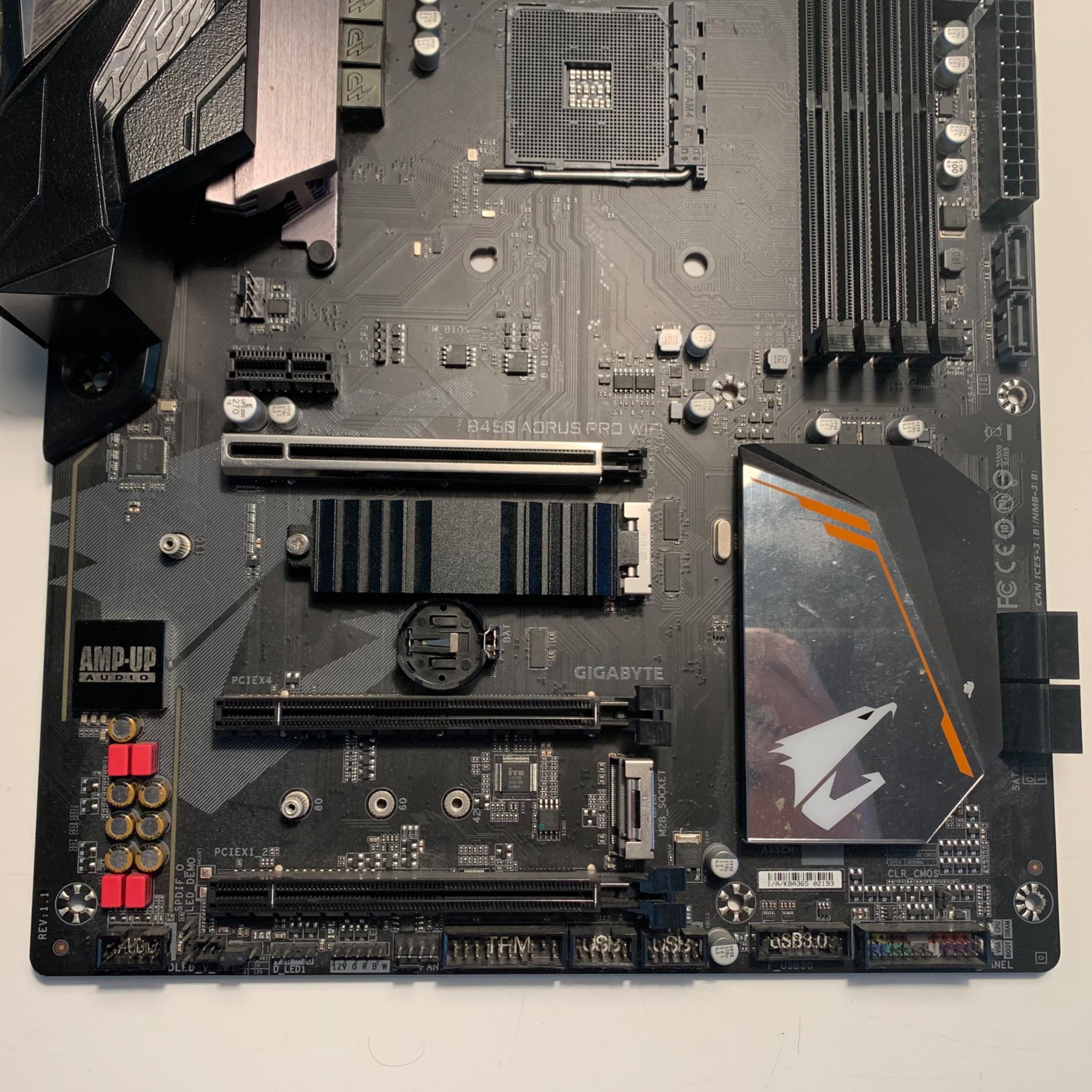 2 B450 Motherboards - FOR PARTS!!!