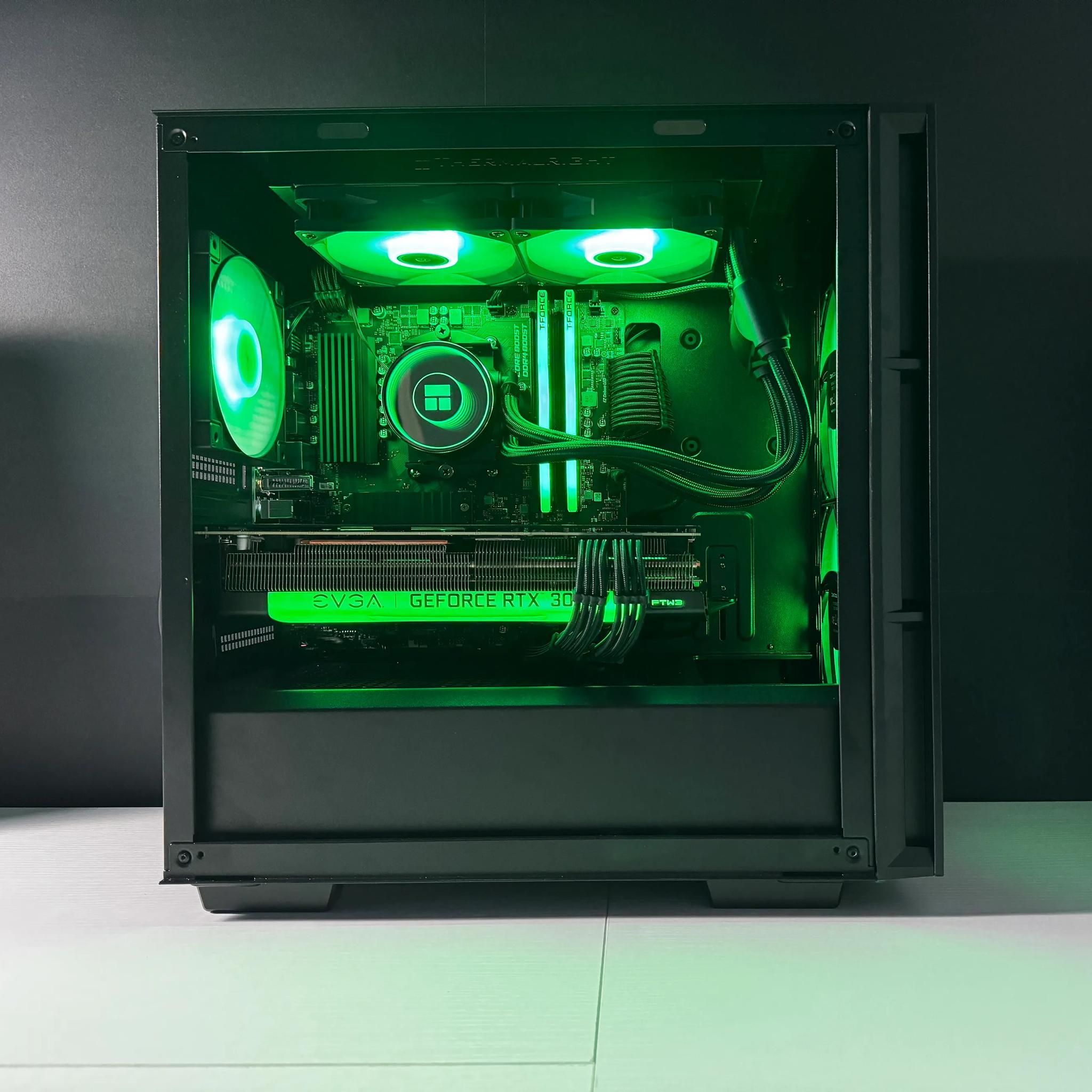 🟢EMERALD🟢 Gaming PC | AMD Ryzen 5 5600x | 16GB DDR4 | RTX 3070 | 1TB m.2 SSD | Win11 PRO | Wi-Fi