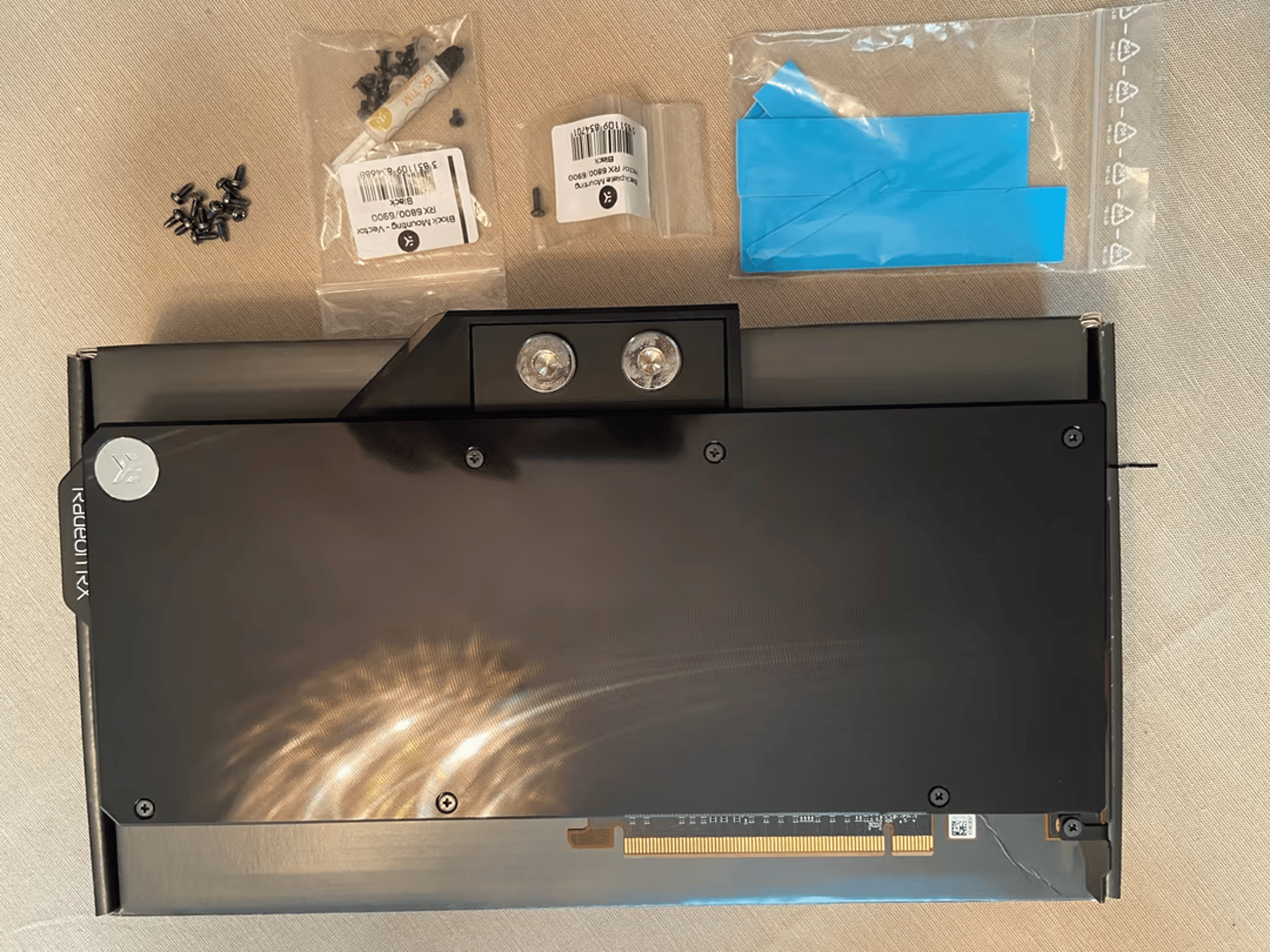 Like new 6900xt with ekwb vector rx waterblock/backplate