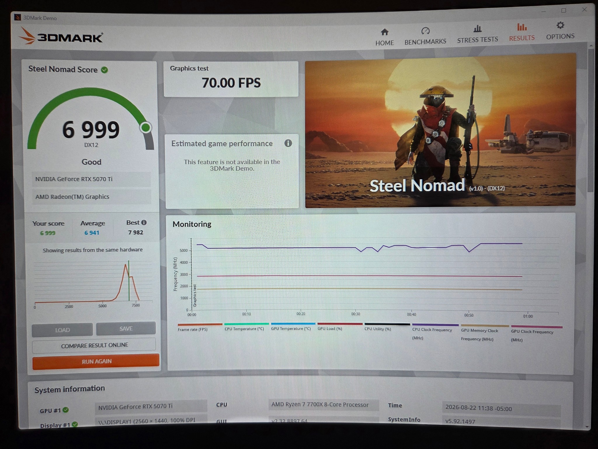 GeForce RTX 5070 Ti Custom Gaming PC - Ryzen 7 7700X