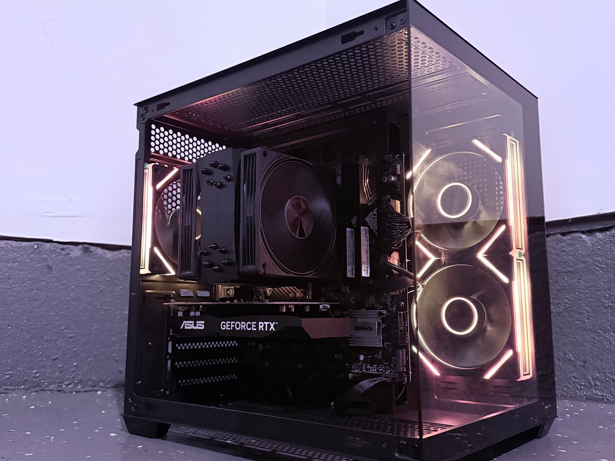 ⚫️"Obsidian Glow"🌈| 1080p Gaming | RTX 3050 | Ryzen 5 5500 | 16GB Ram | 500GB SSD | Free Shipping