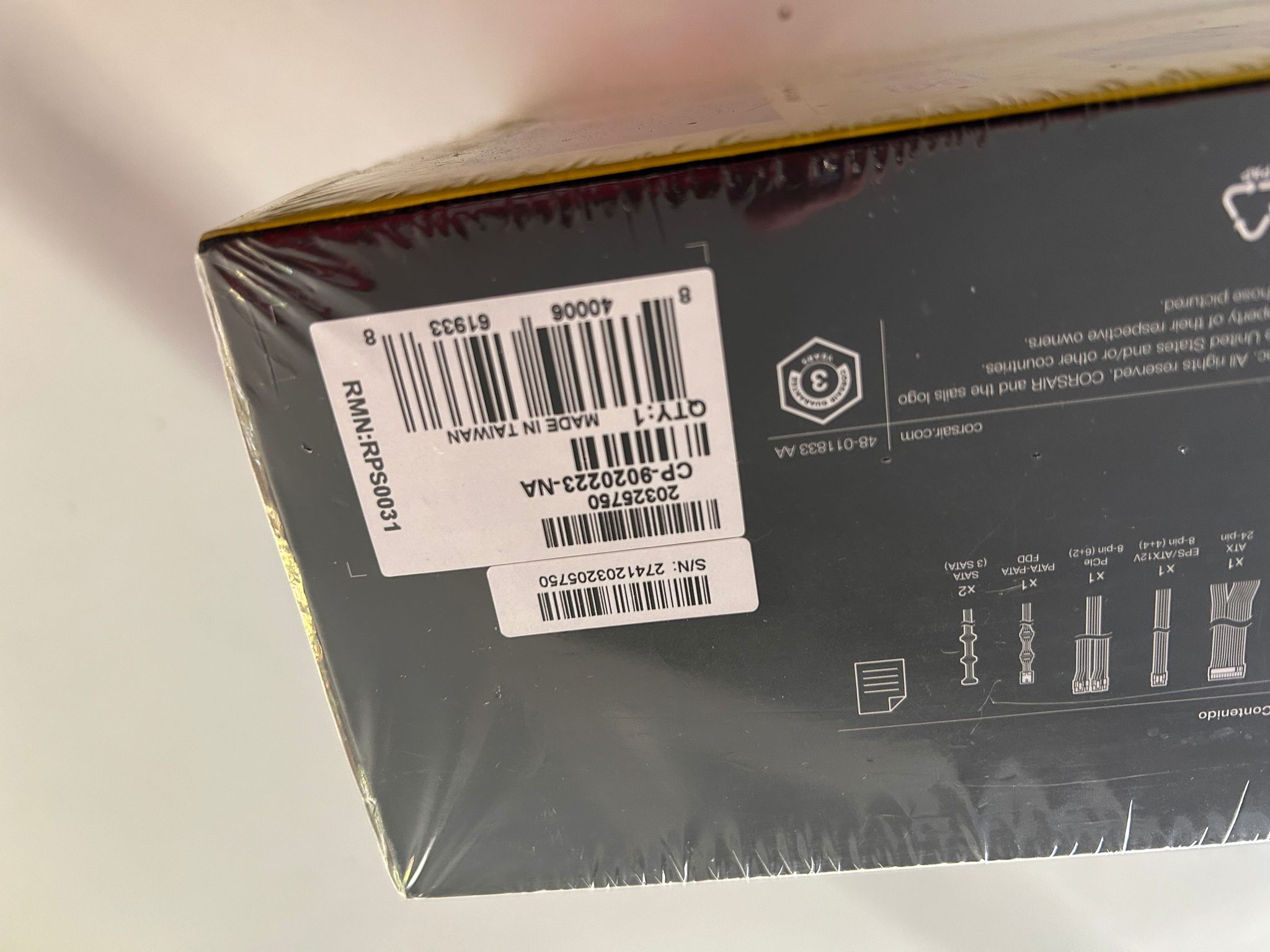 Corsair 500w PSU for gaming PC new open box