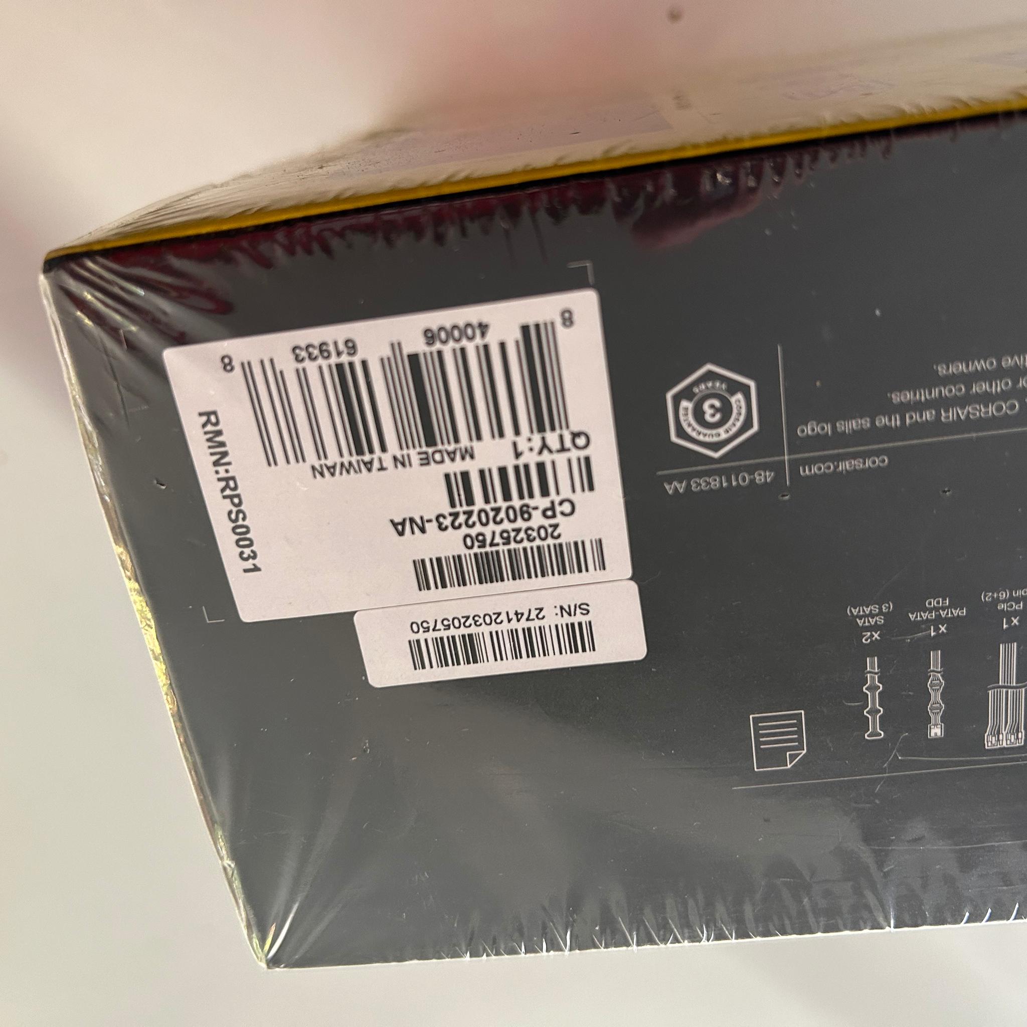 Corsair 500w PSU for gaming PC new open box
