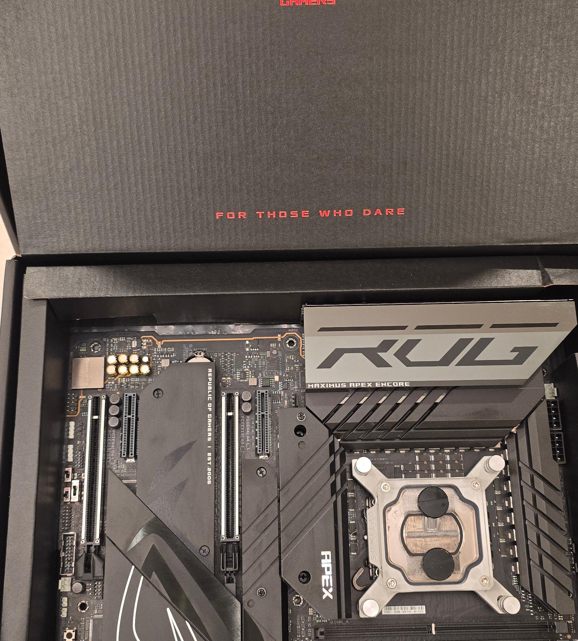 ASUS ROG MAXIMUS APEX ENCORE Z790 w/ Intel 14900KS & G.SKILL 48GB DDR5-8400