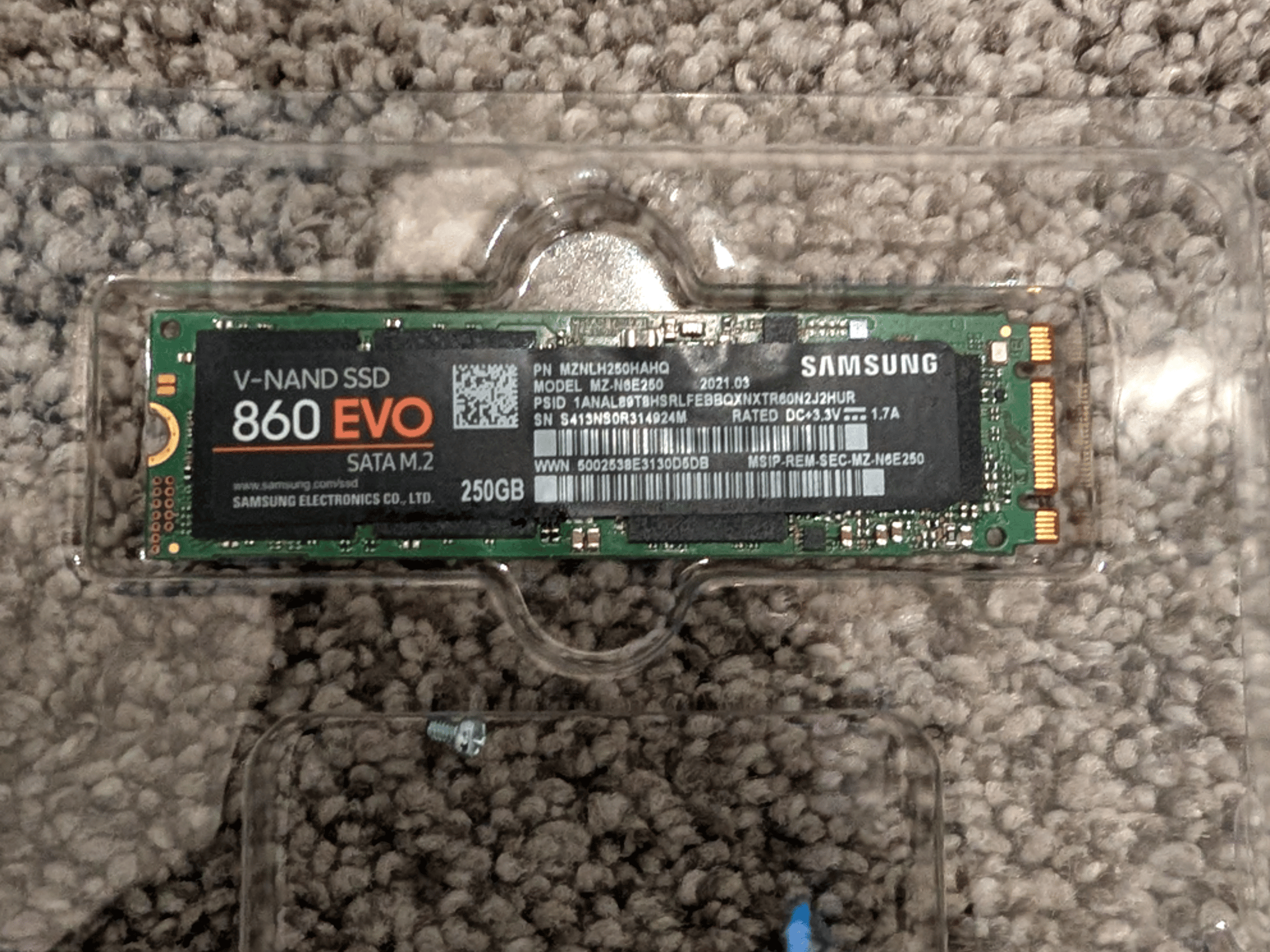 Samsung 860 EVO 250GB M.2 SATA SSD