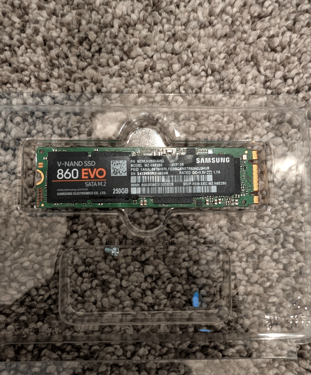 Samsung 860 EVO 250GB M.2 SATA SSD