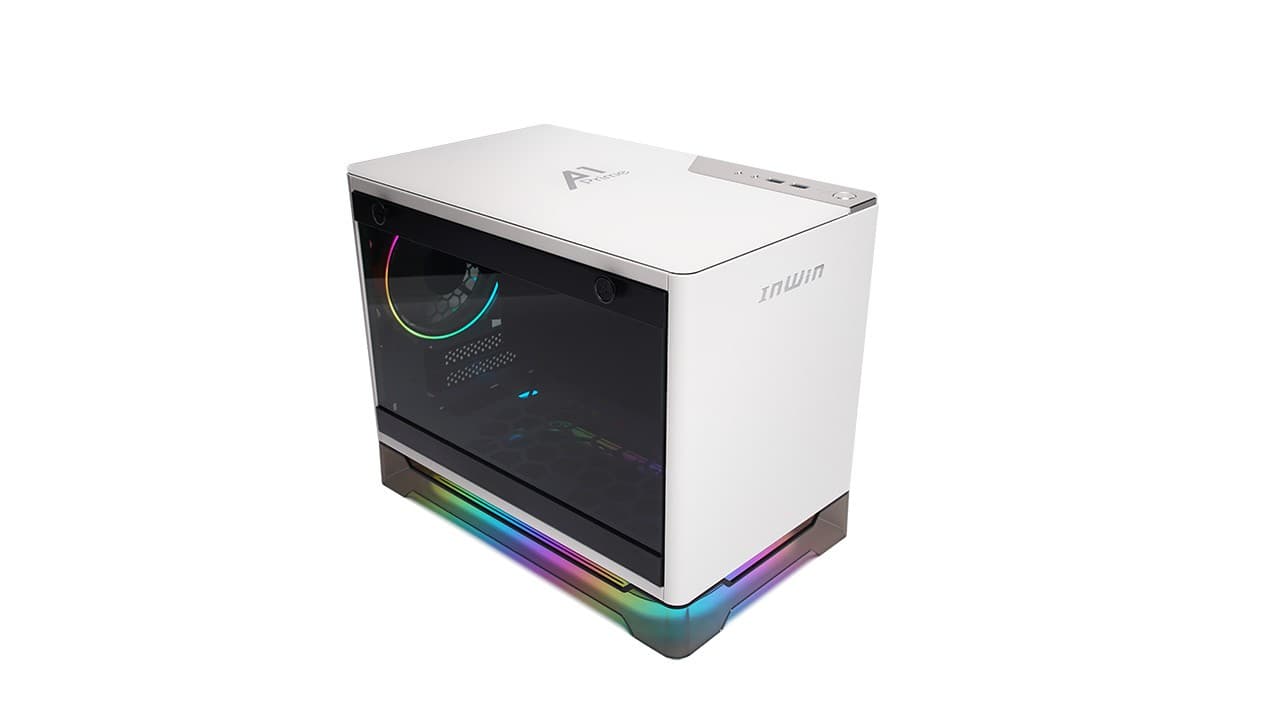 InWin A1 PRIME WHITE Mini-ITX Tower built in 750w 80+ Gold ATX PSU Computer Case