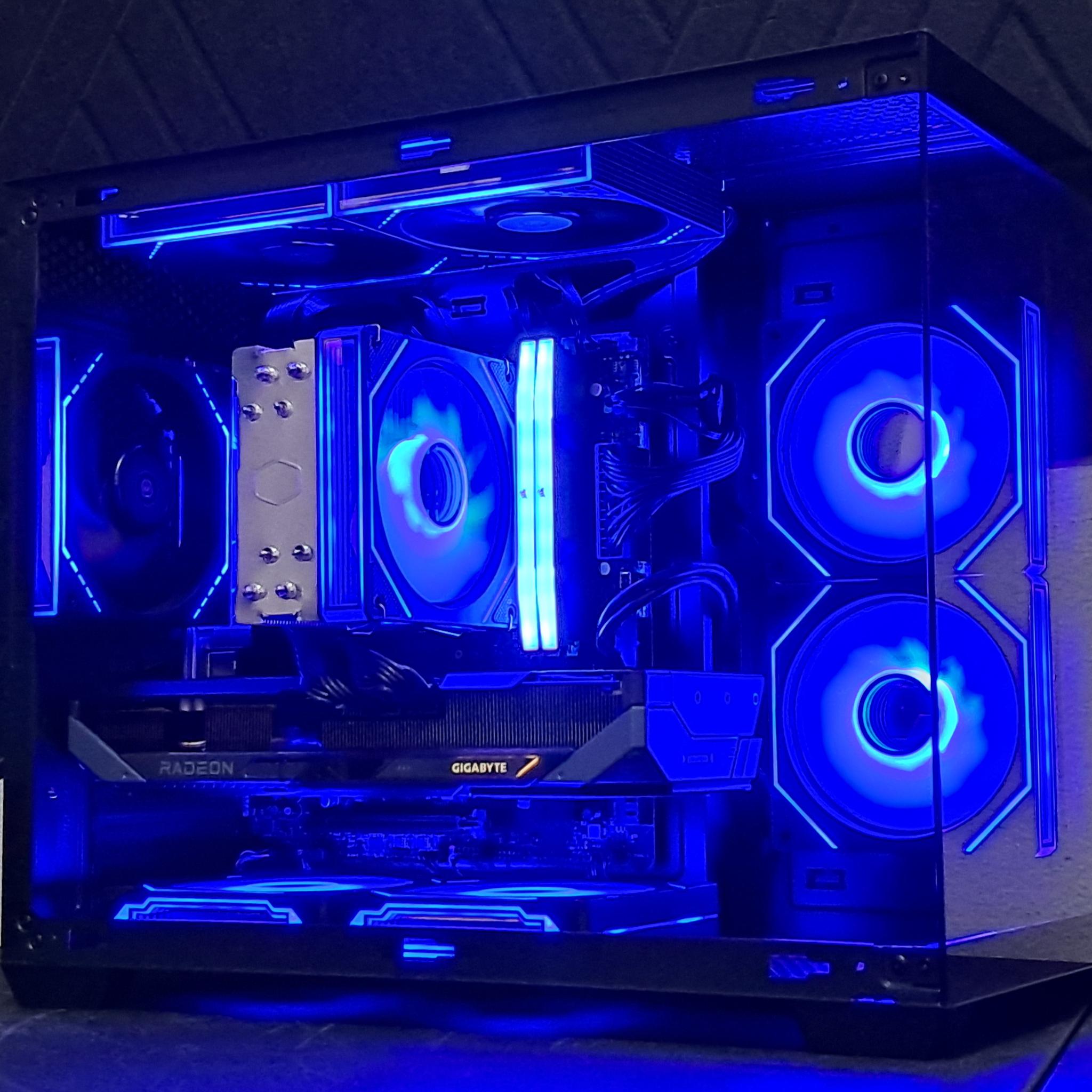 ⬛🔴Custom 1440p Gaming PC🔴⬛RX 9070 GRE | Ryzen 5 7500F | 16GB DDR5 | 1TB SSD