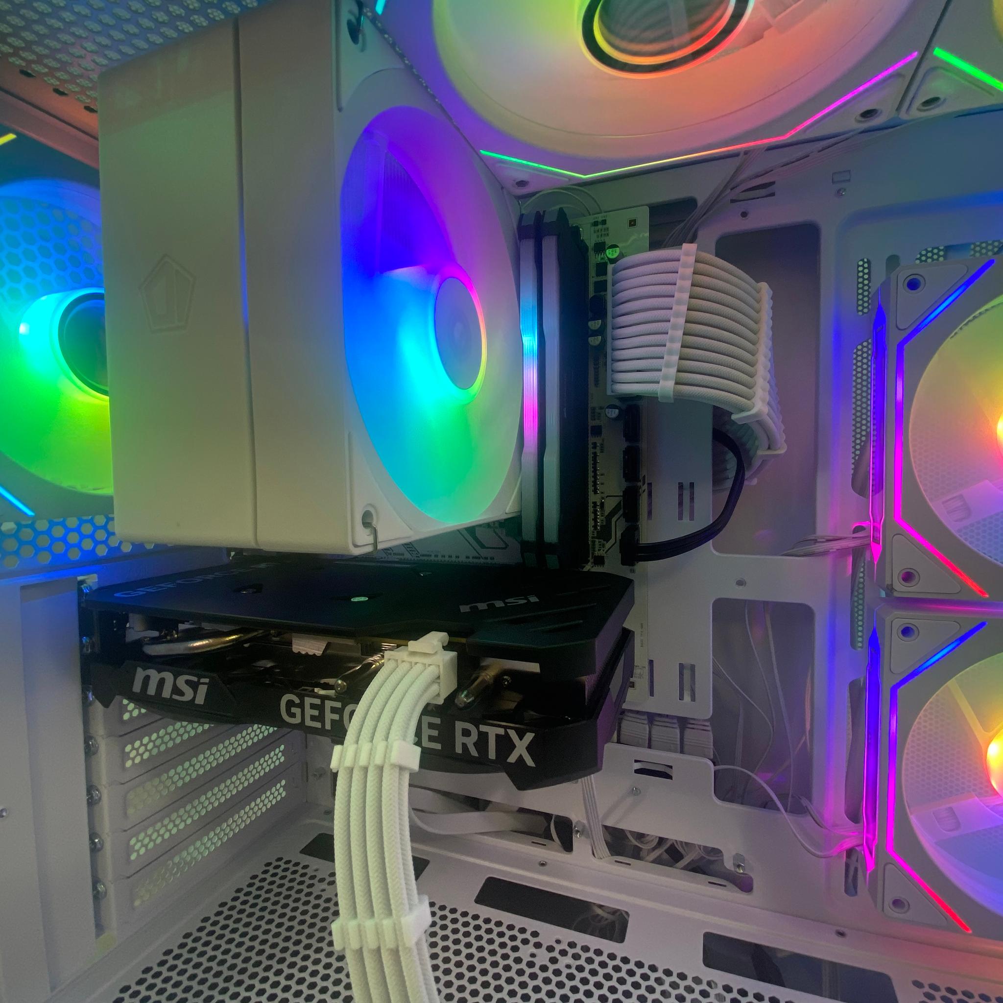 ❄️🧊💎- Whiteout 1440P Gaming PC | RTX 4060 | Ryzen 5 5600X | 32GB RAM | 1TB NVME SSD ❄️🧊💎