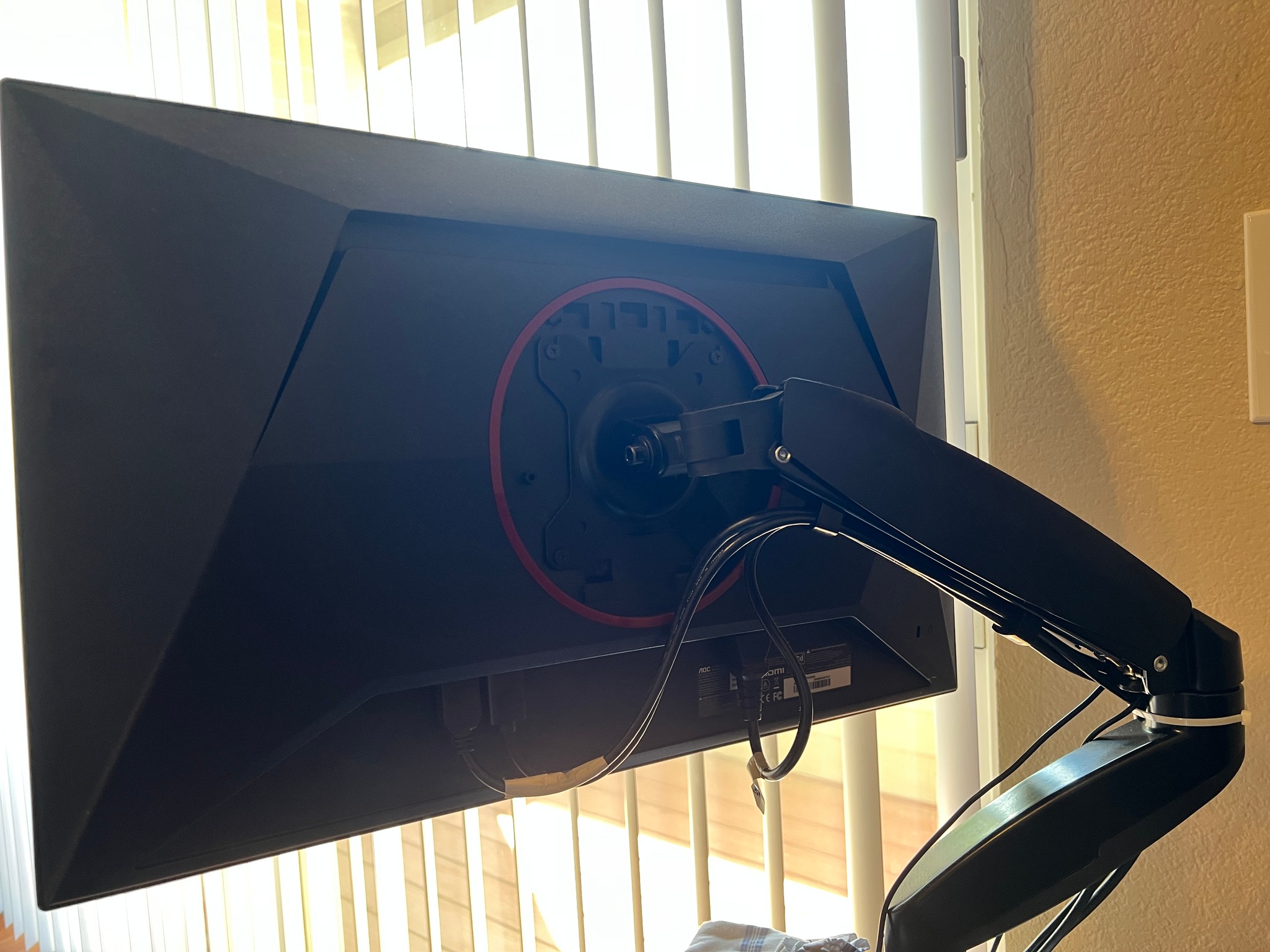 AOC - 23.8" IPS Gaming Monitor, FHD (1920x1080), 180Hz, 1ms, Freesync, HDR10 with Table mount Stand