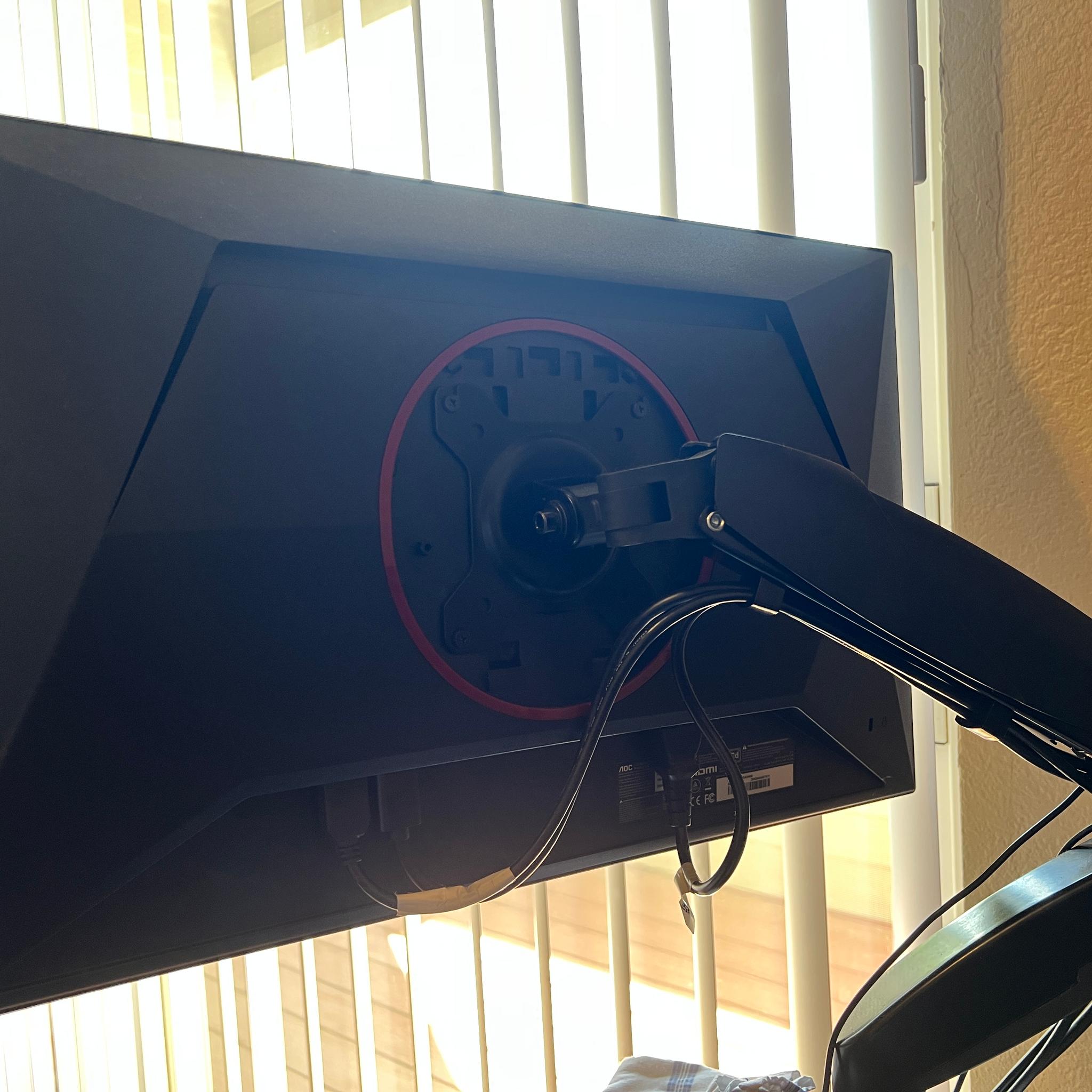 AOC - 23.8" IPS Gaming Monitor, FHD (1920x1080), 180Hz, 1ms, Freesync, HDR10 with Table mount Stand