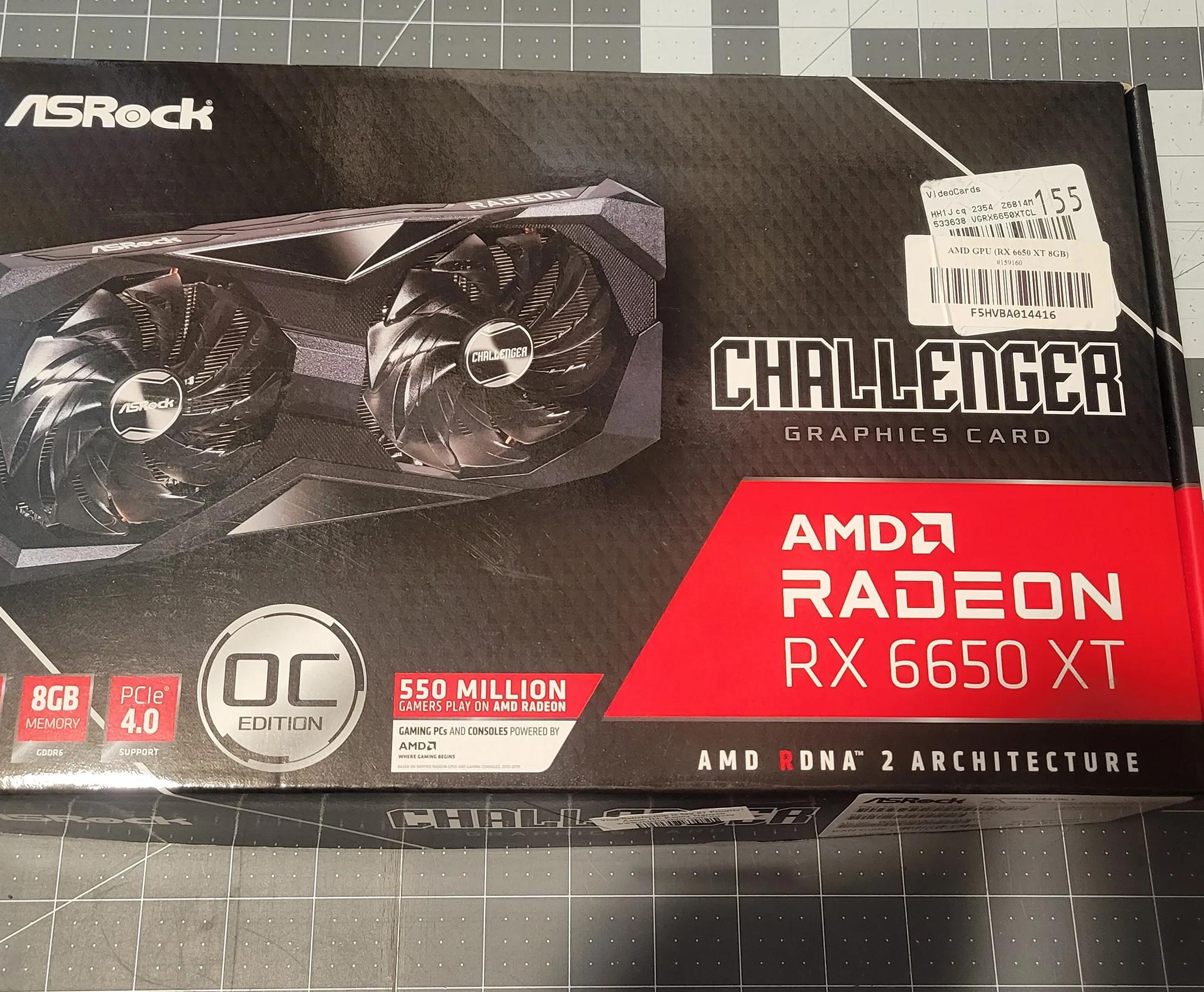ASRock AMD Radeon RX 6650 XT Challenger