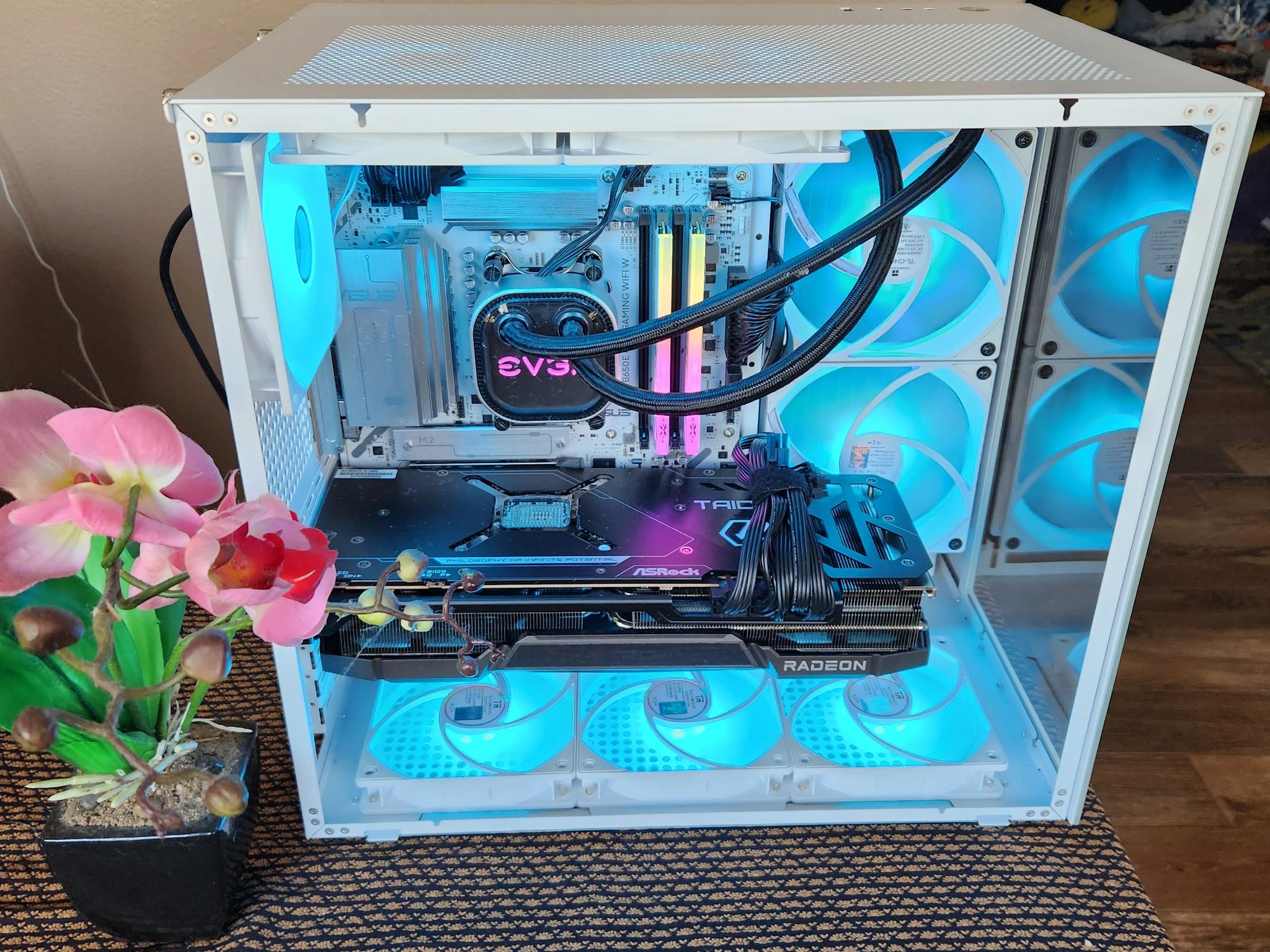 32 Gb ram, 9070 XT paired with a brand new 9600x, ASUS B650E Max Gaming wifi