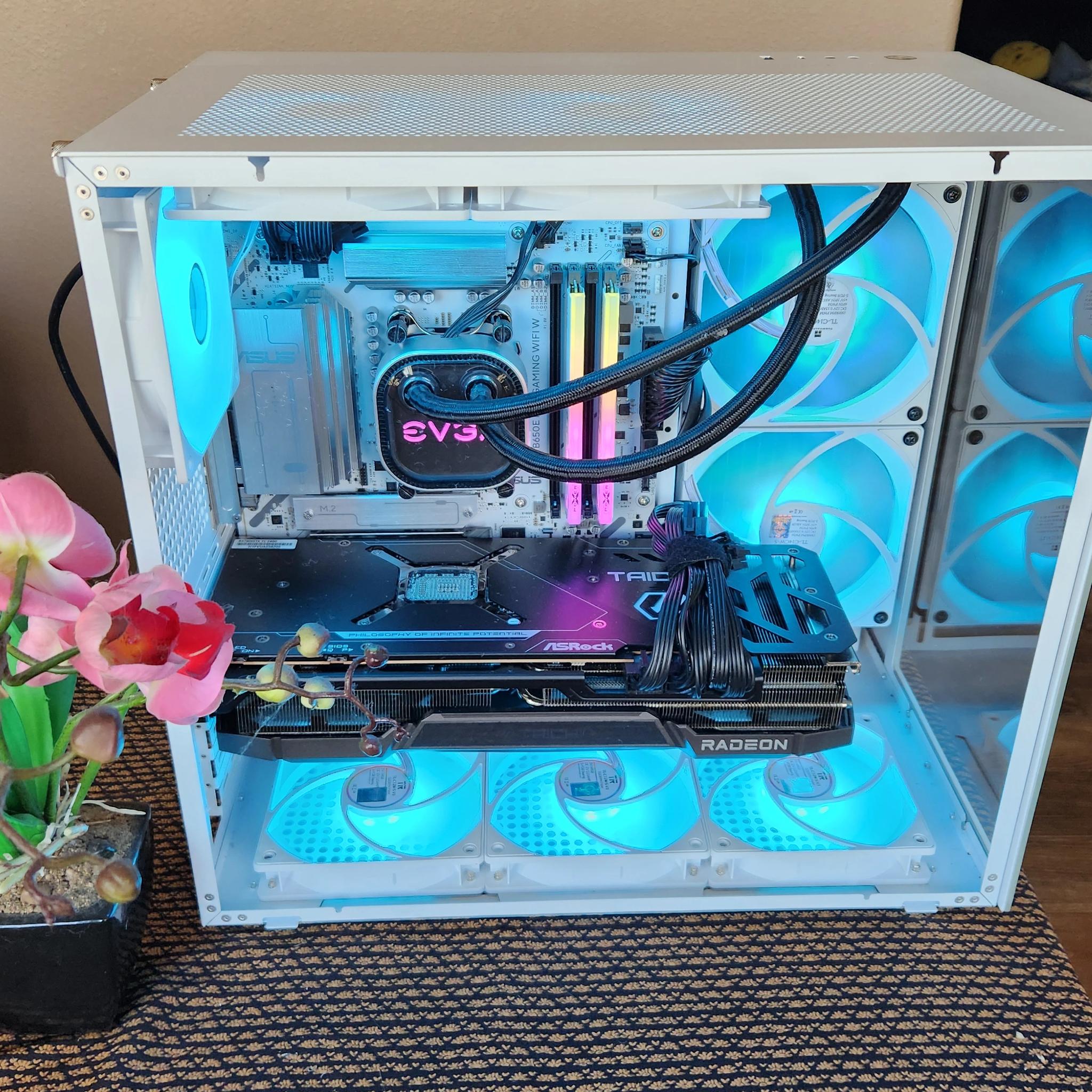 32 Gb ram, 9070 XT paired with a brand new 9600x, ASUS B650E Max Gaming wifi
