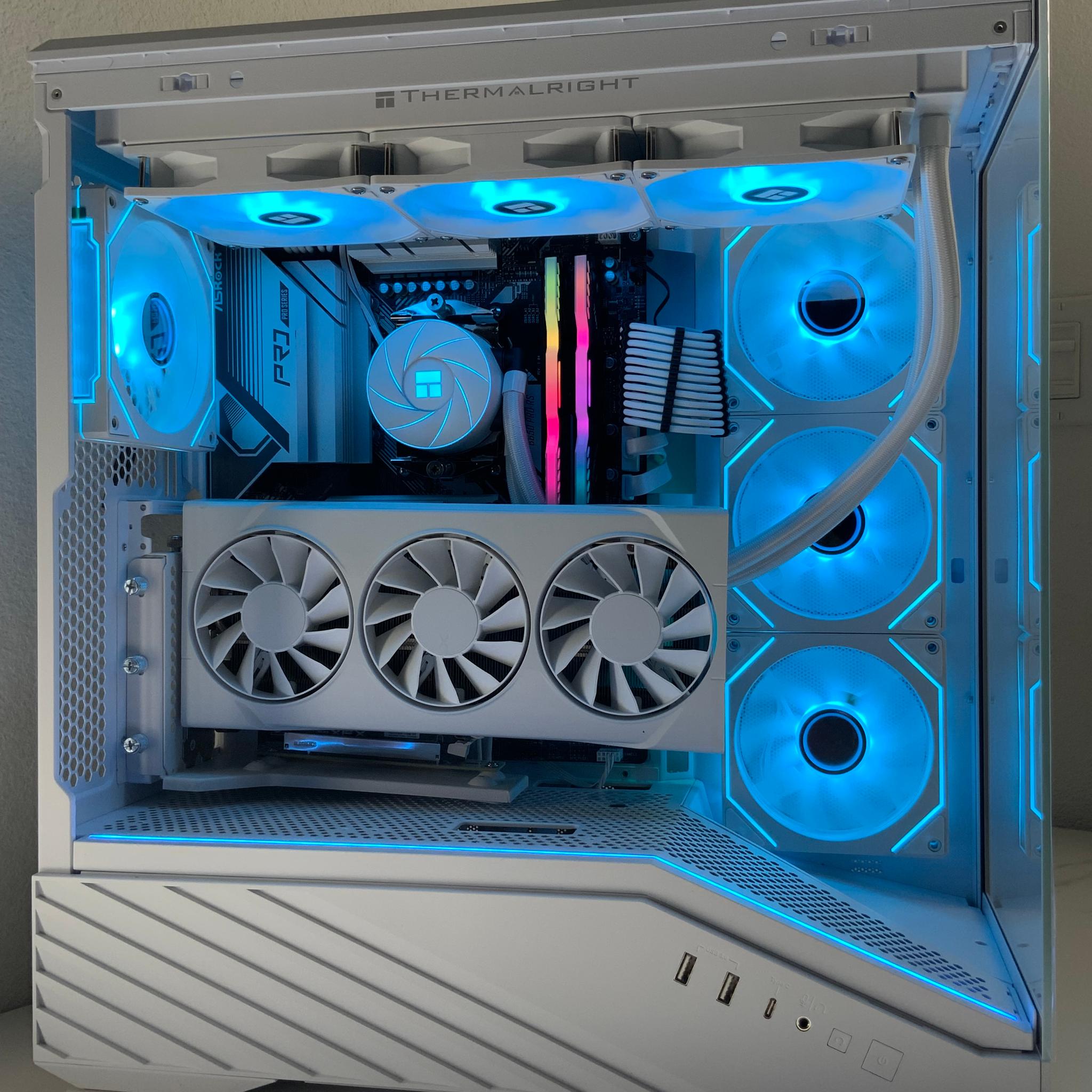 ❄️ ❄️ Gaming PC | Ryzen 7 7700X | RX 9060 XT | 32GB DDR5 | 1TB SSD | AM5 | White Snow Build ❄️ ❄️