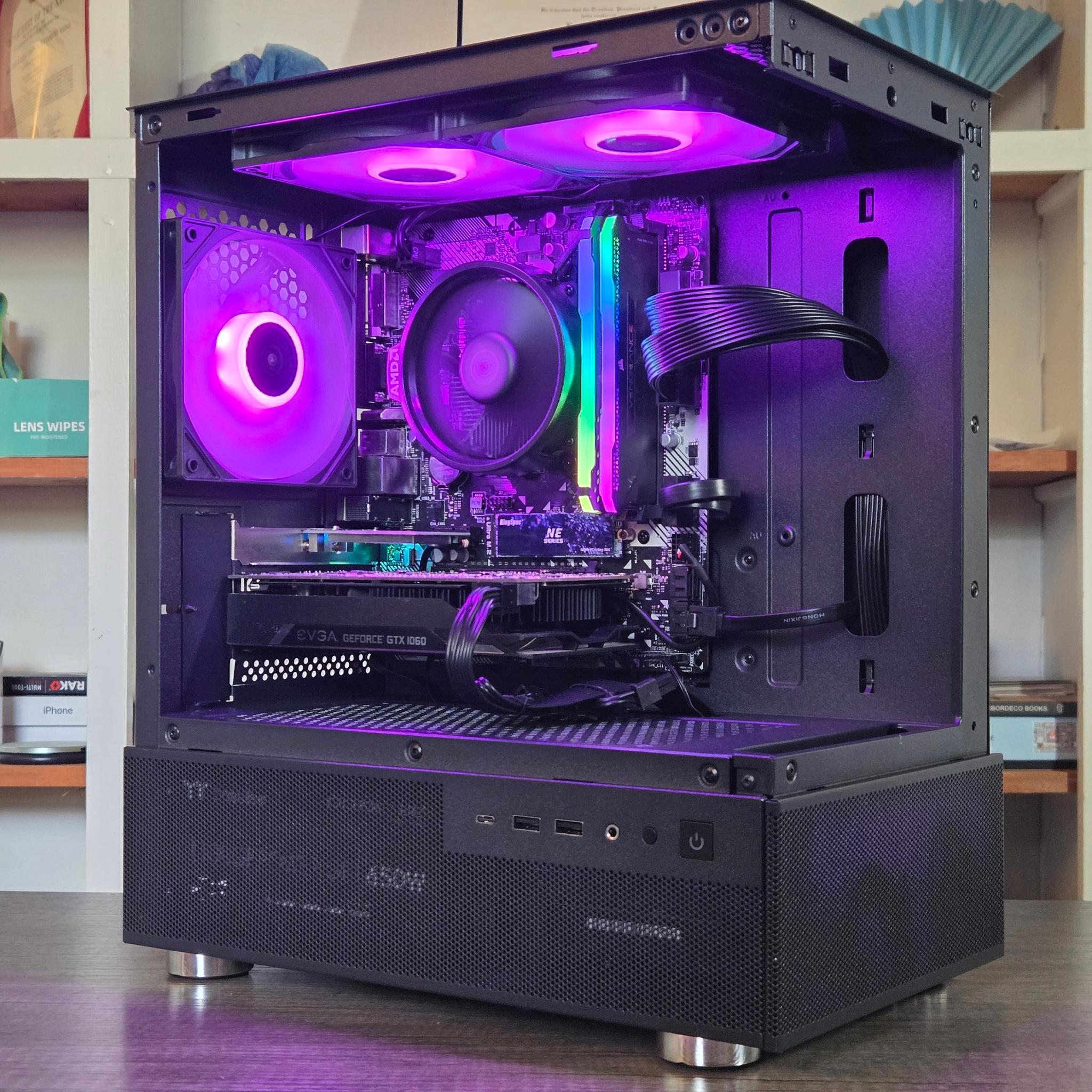 Budget 1080P Crusher | GTX 1060 6GB | Ryzen 5 2600 | 16GB | 256GB + 500GB | Wi-Fi + BT | ARGB
