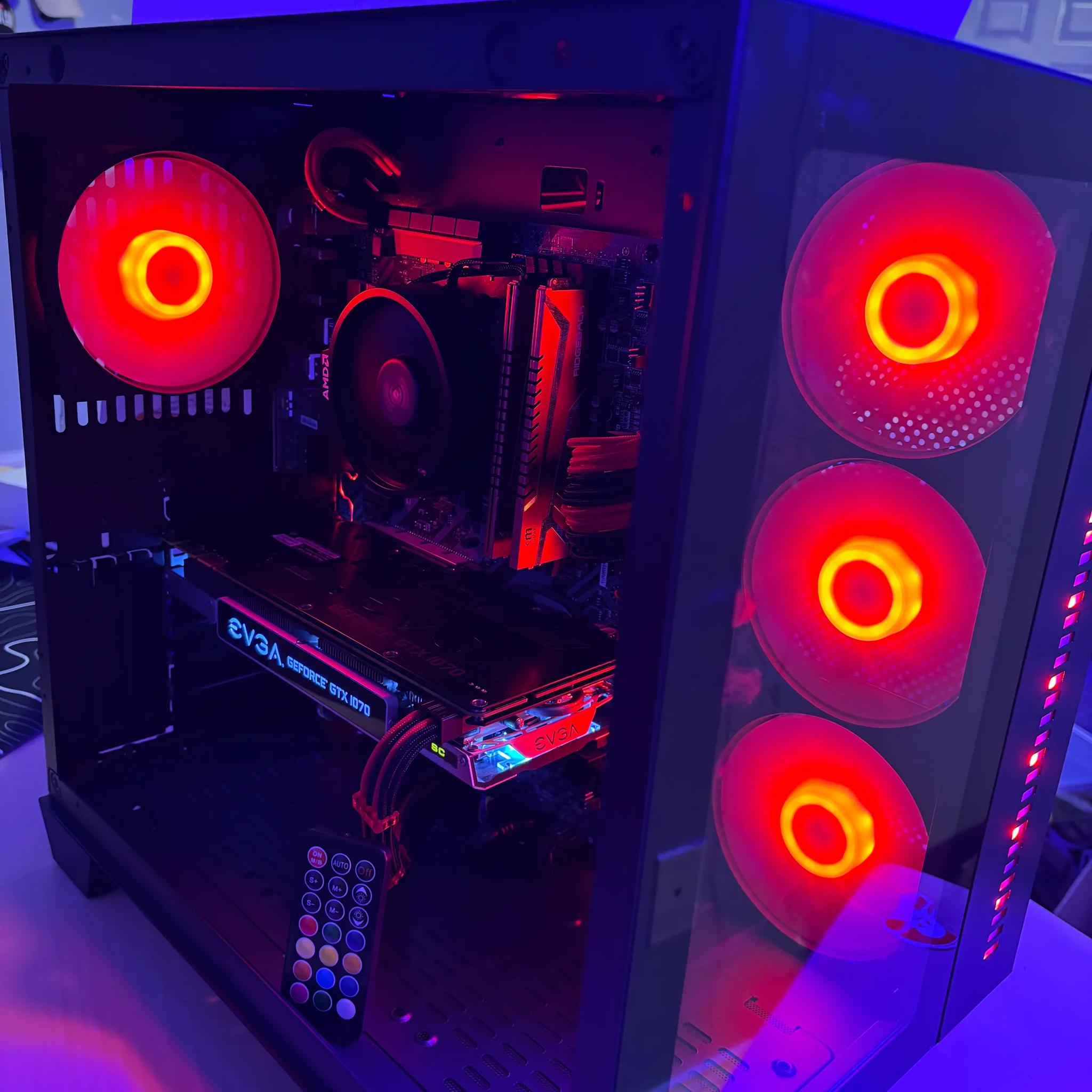 🖤❤️ Red Demon | GTX 1070 | Ryzen 5 3600 | 32GB DDR4 | WI-FI | ❤️🖤