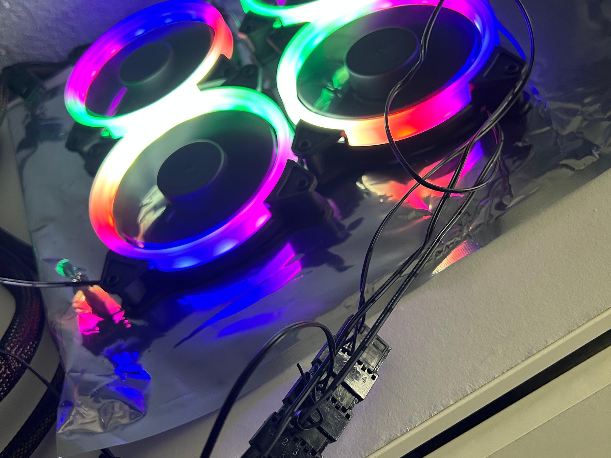 (4) Pack 120MM RGB Case Fans (Molex) 