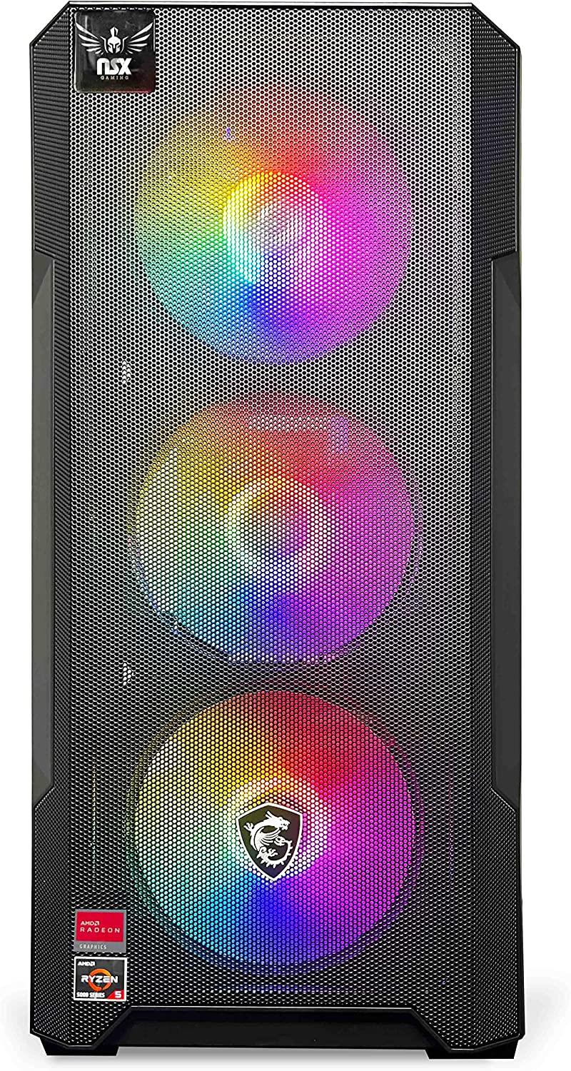 NSXGAMING Nova Desktop Gaming | AMD Ryzen 5 5600G | 16GB 2*8 GB DDR4 3600 | 512Gb M2 NVME SSD