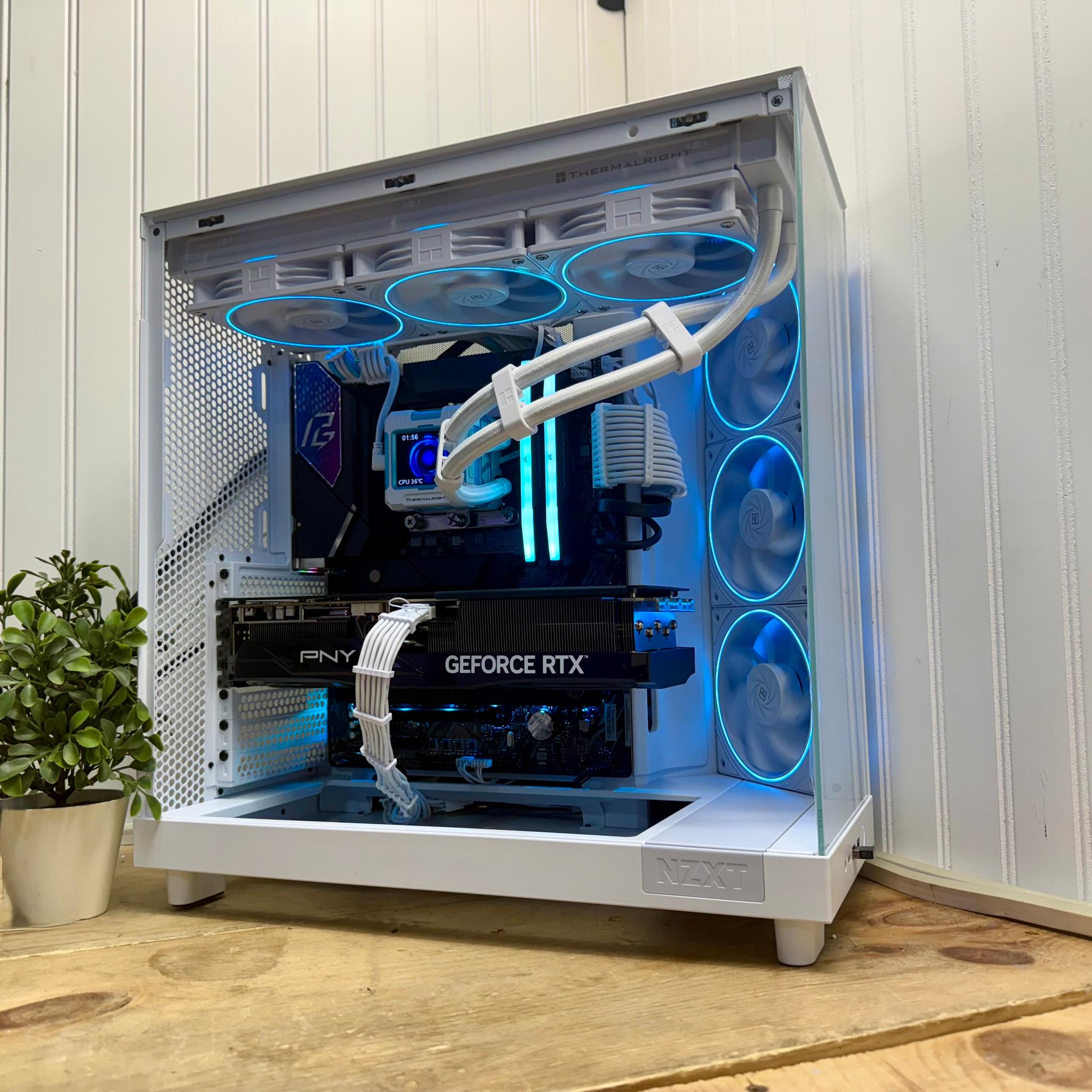 White Warrior 1440/4K  265k/RTX 5070 Ti/2TB nvm/32g DDR5/360mm AIO/850watt psu