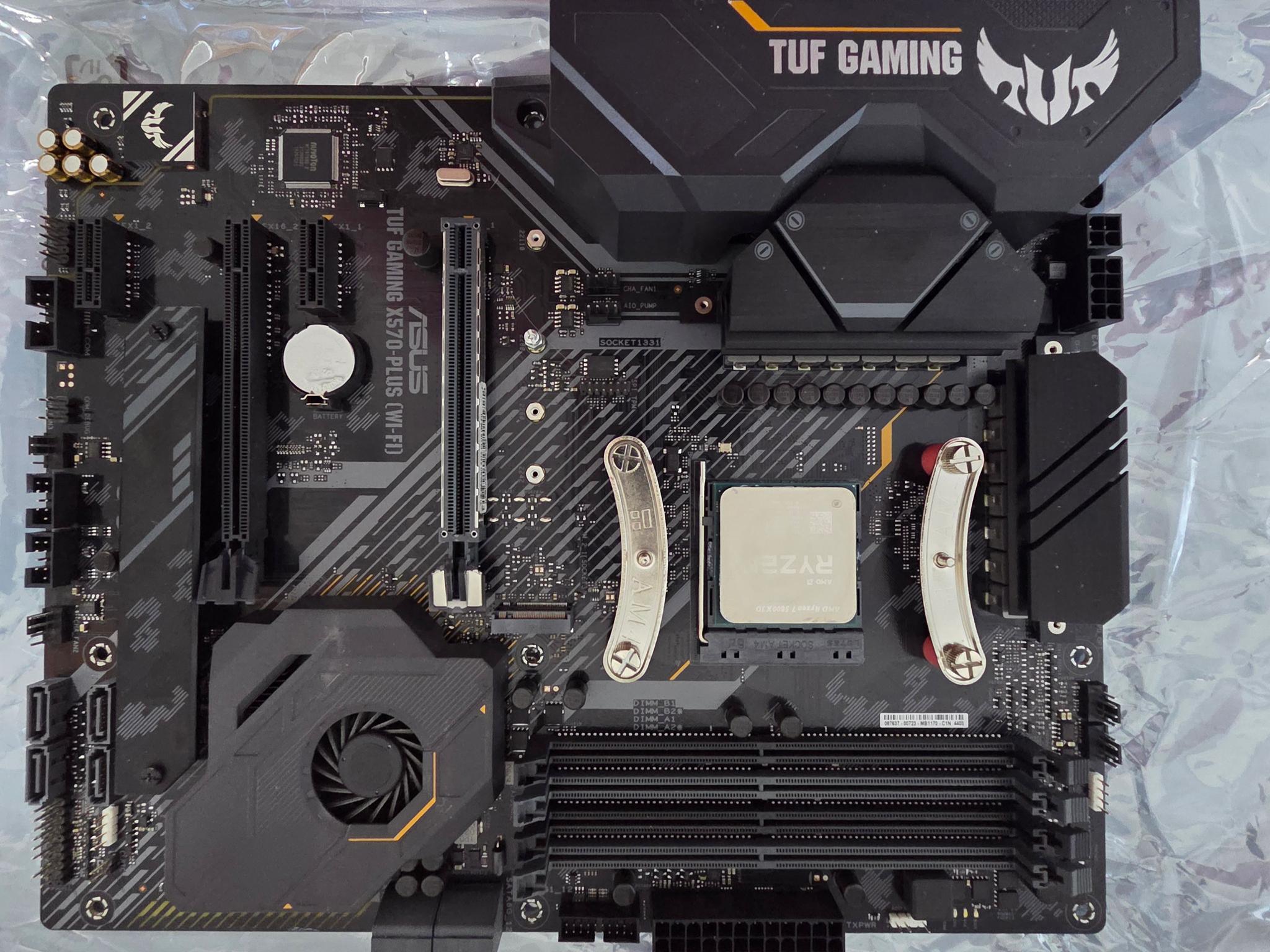 Bundle: Ryzen 7 5800X3D + ASUS TUF X570-Plus WiFi + Peerless Assassin 120 Cooler w/ dual Noctua fans