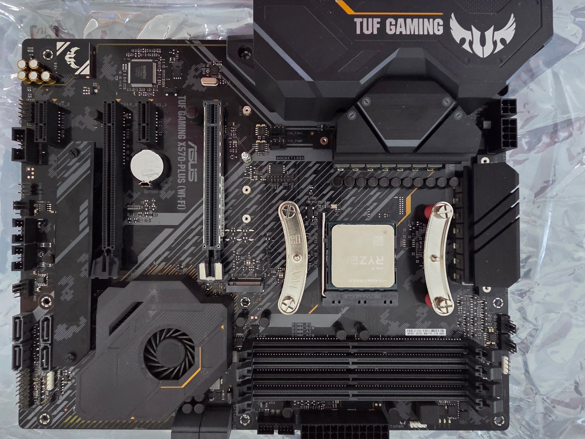 Bundle: Ryzen 7 5800X3D + ASUS TUF X570-Plus WiFi + Peerless Assassin 120 Cooler w/ dual Noctua fans