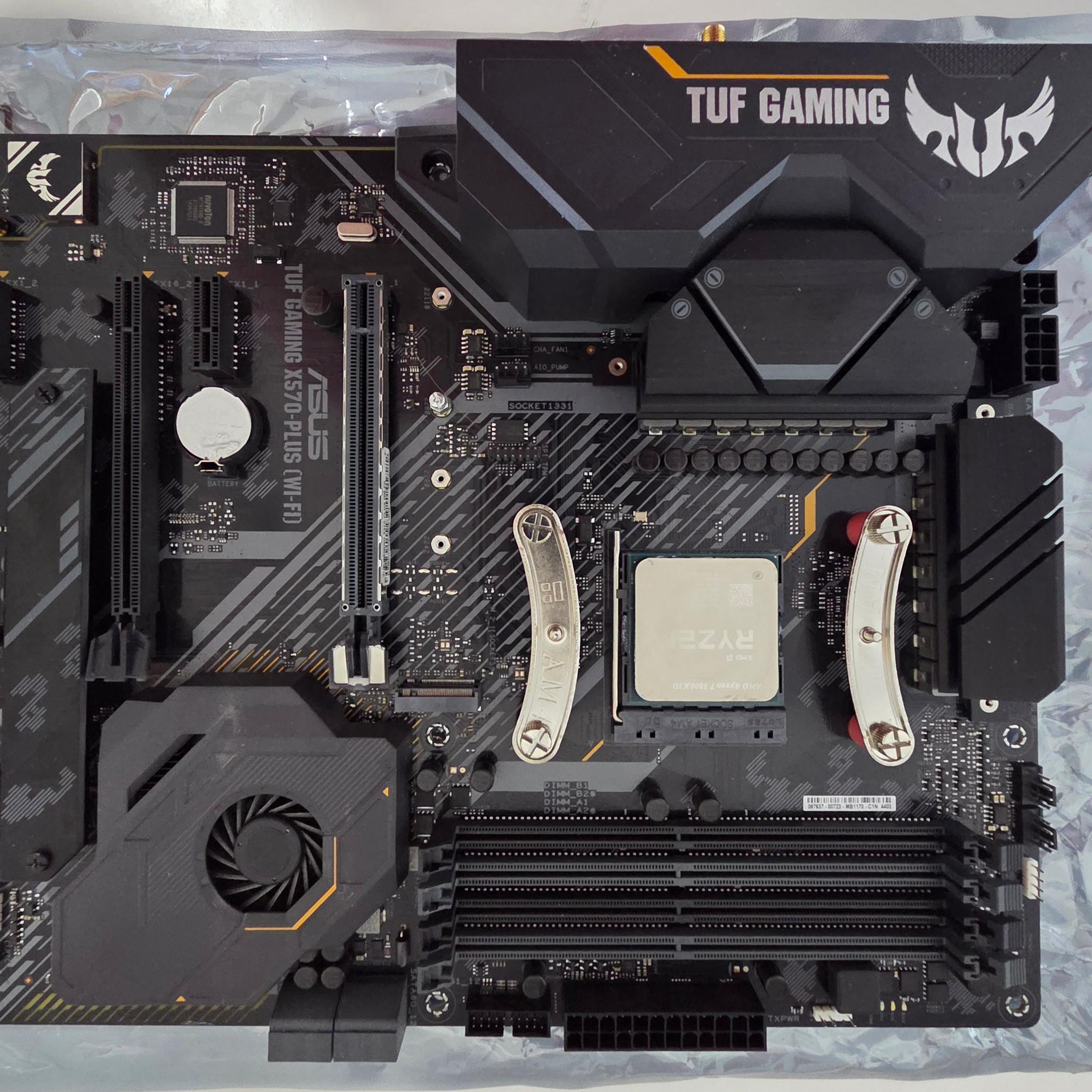 Bundle: Ryzen 7 5800X3D + ASUS TUF X570-Plus WiFi + Peerless Assassin 120 Cooler w/ dual Noctua fans