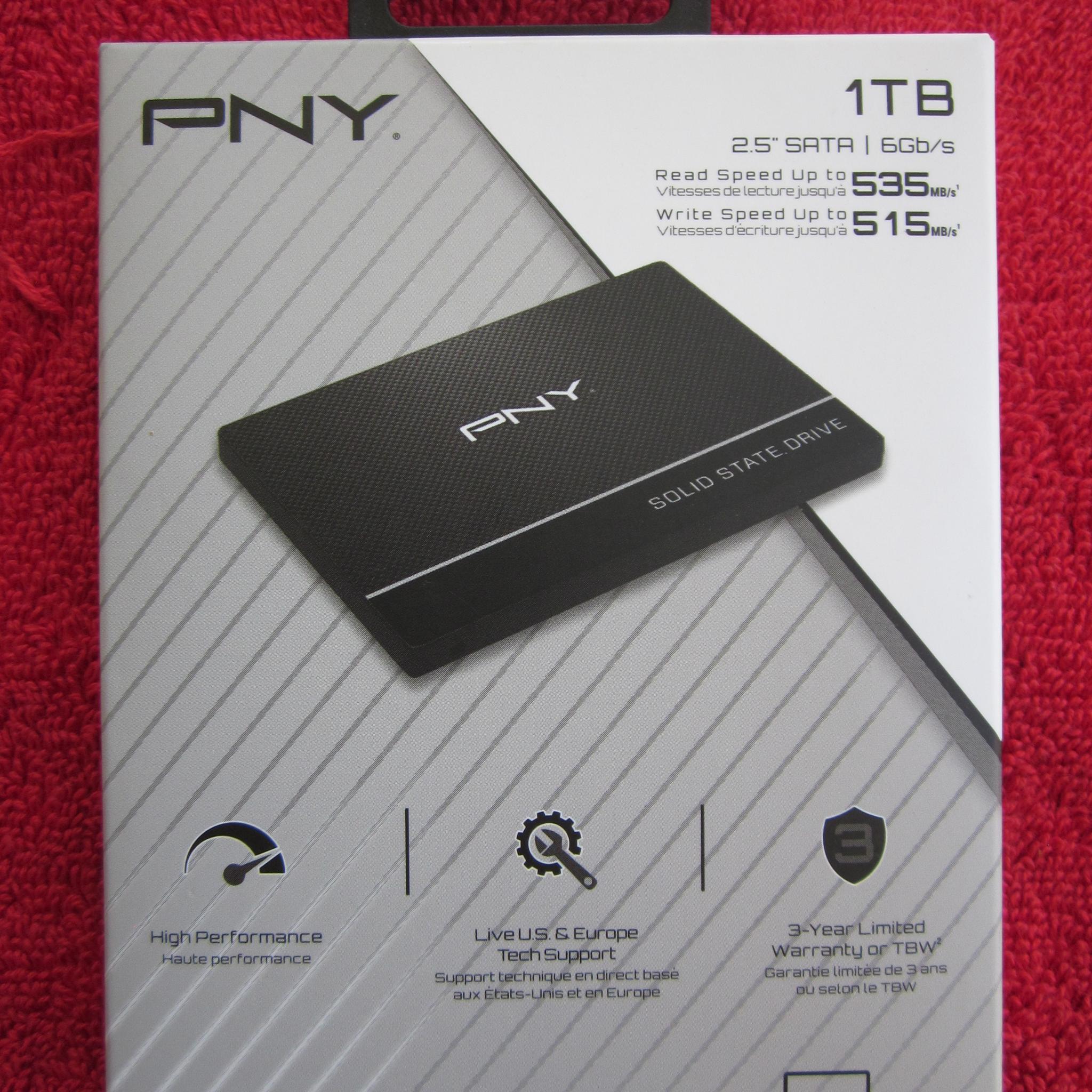 NEW SEALED PNY CS900 2.5" 1TB SATA III SSD SSD7CS900-1TB-RB