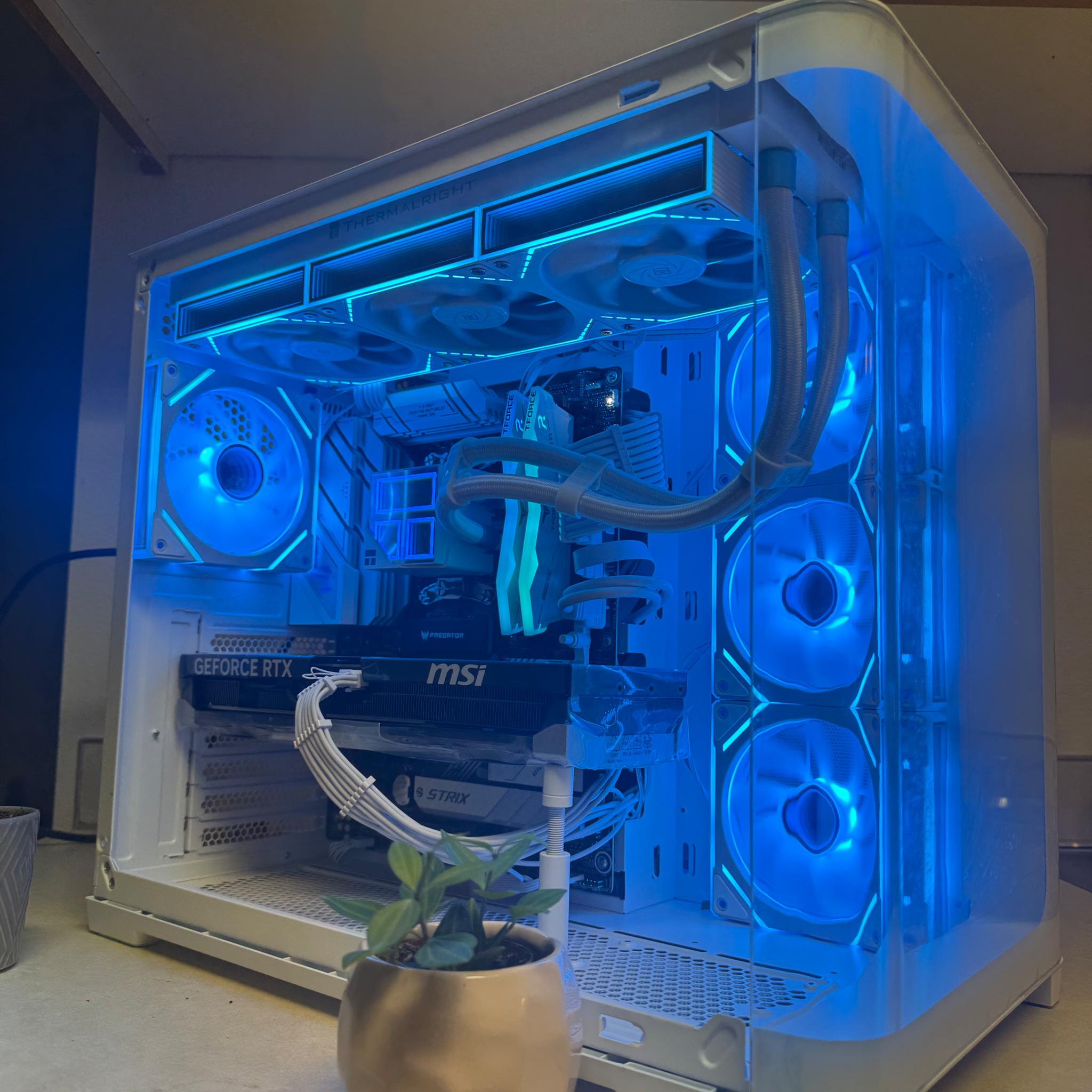 WHITE RTX 5080 GAMING PC | Ryzen 7 9800X3D | 32gb DDR5 RAM | 2tb SSD