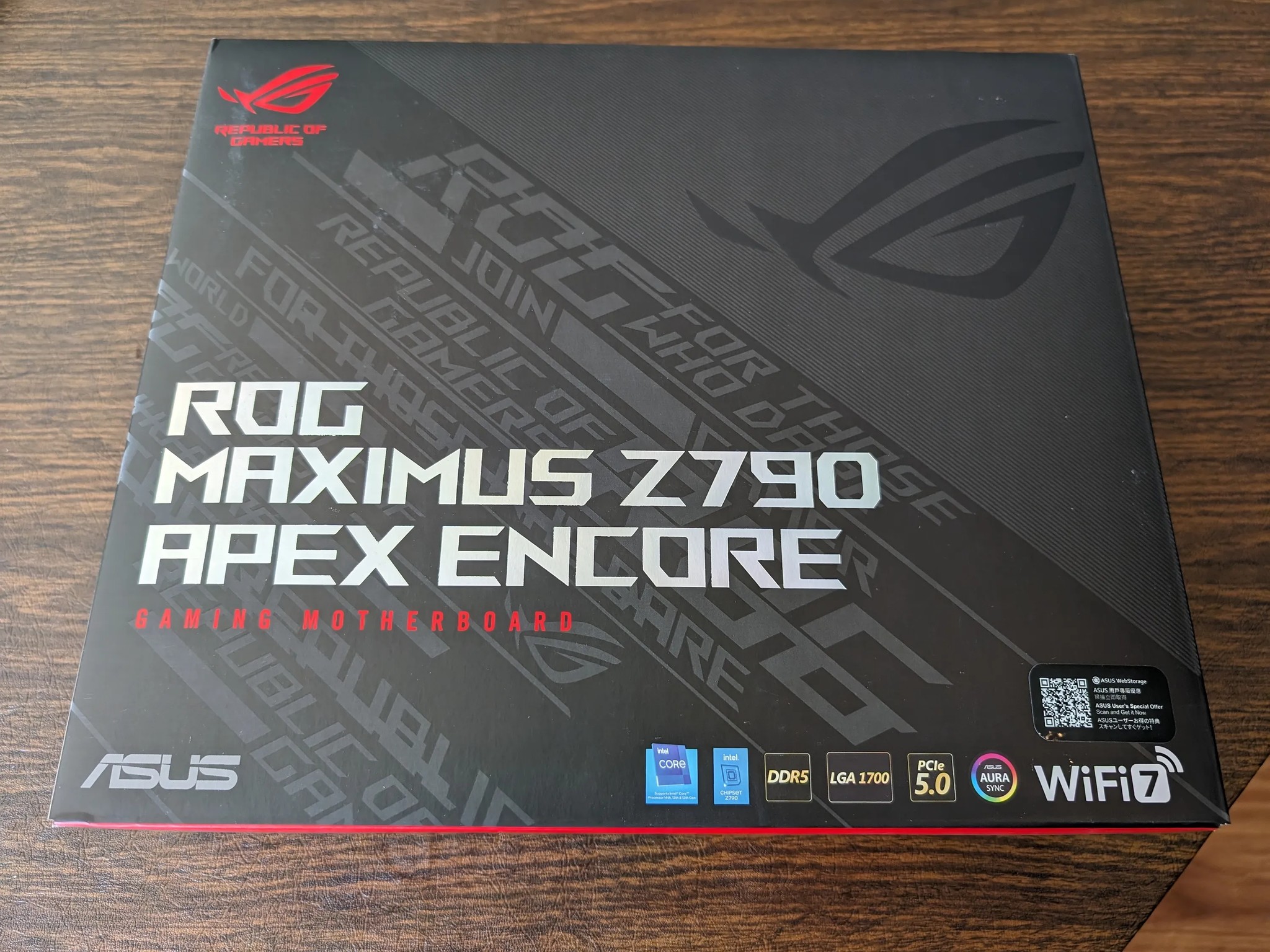 ASUS ROG MAXIMUS Z790 APEX ENCORE Motherboard - BRAND NEW/SEALED