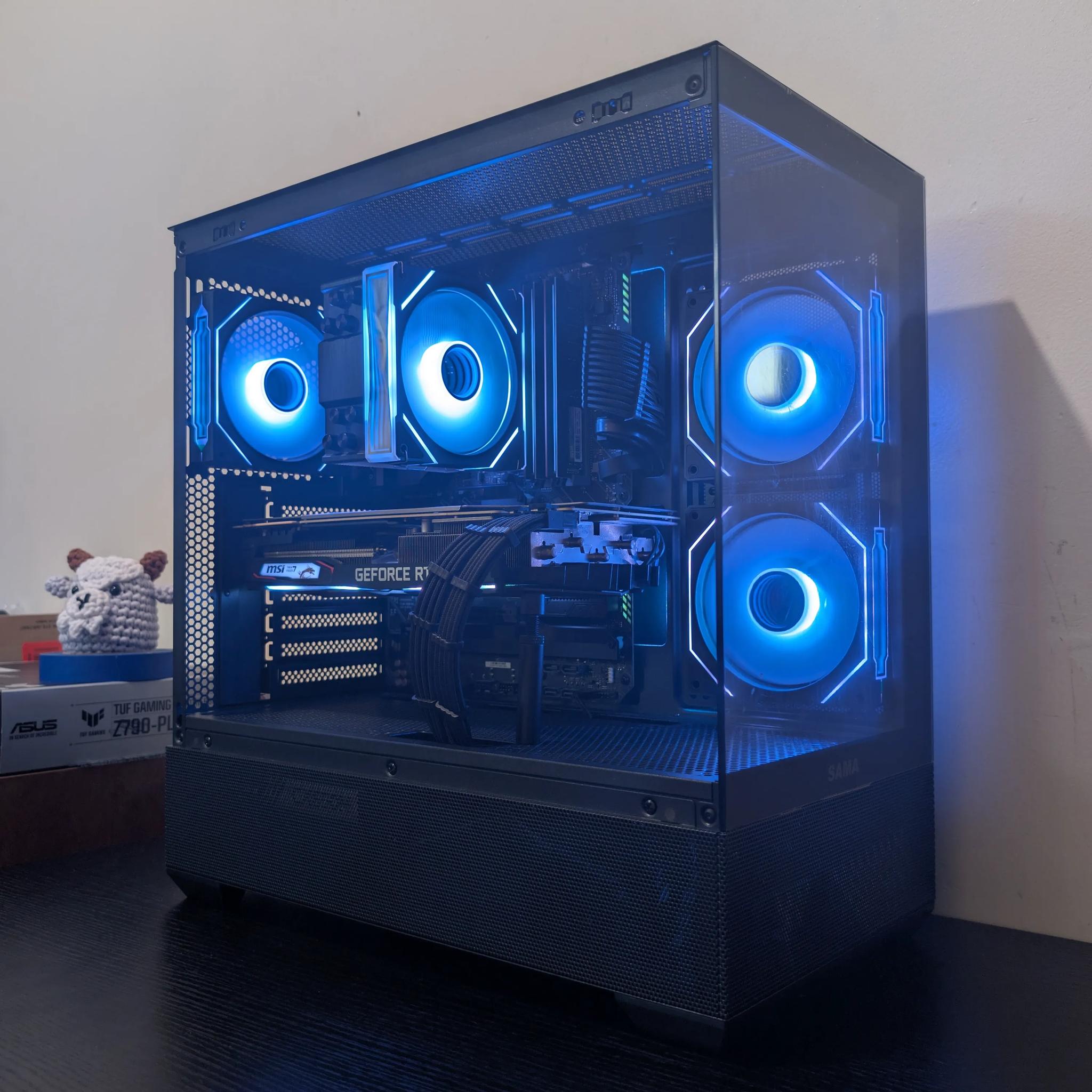 🐦‍⬛1440p Black RGB Gaming PC | RTX 2070 Super | i7 11700 | 1TB SSD | 48GB RAM | WiFi & Bluetooth🐦‍⬛