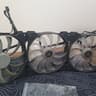 3 Corsair White Led fans (Great Deal) with screws