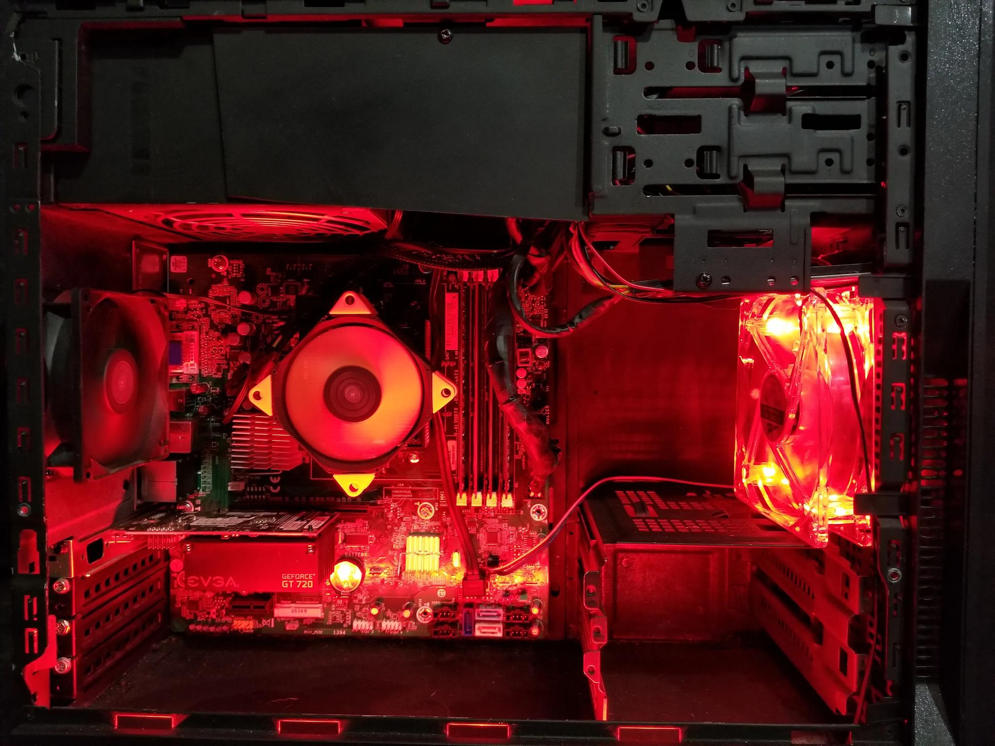 huge value/flat black moded/starter budget office/gaming pc