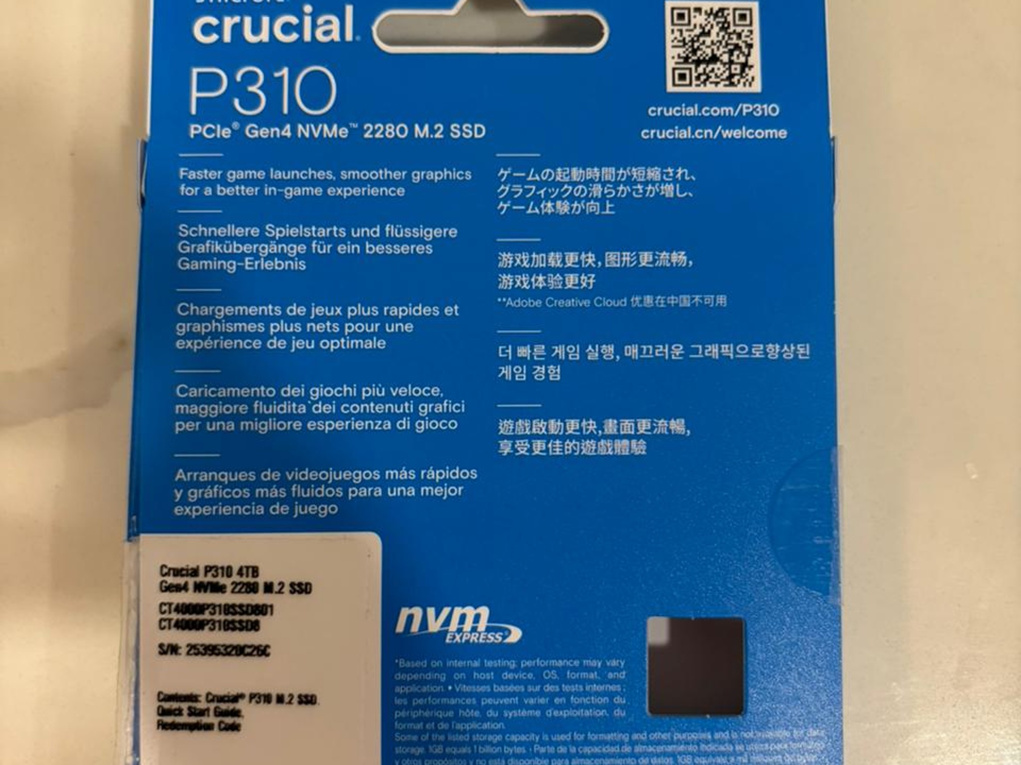 CRUCIAL P310 4TB
